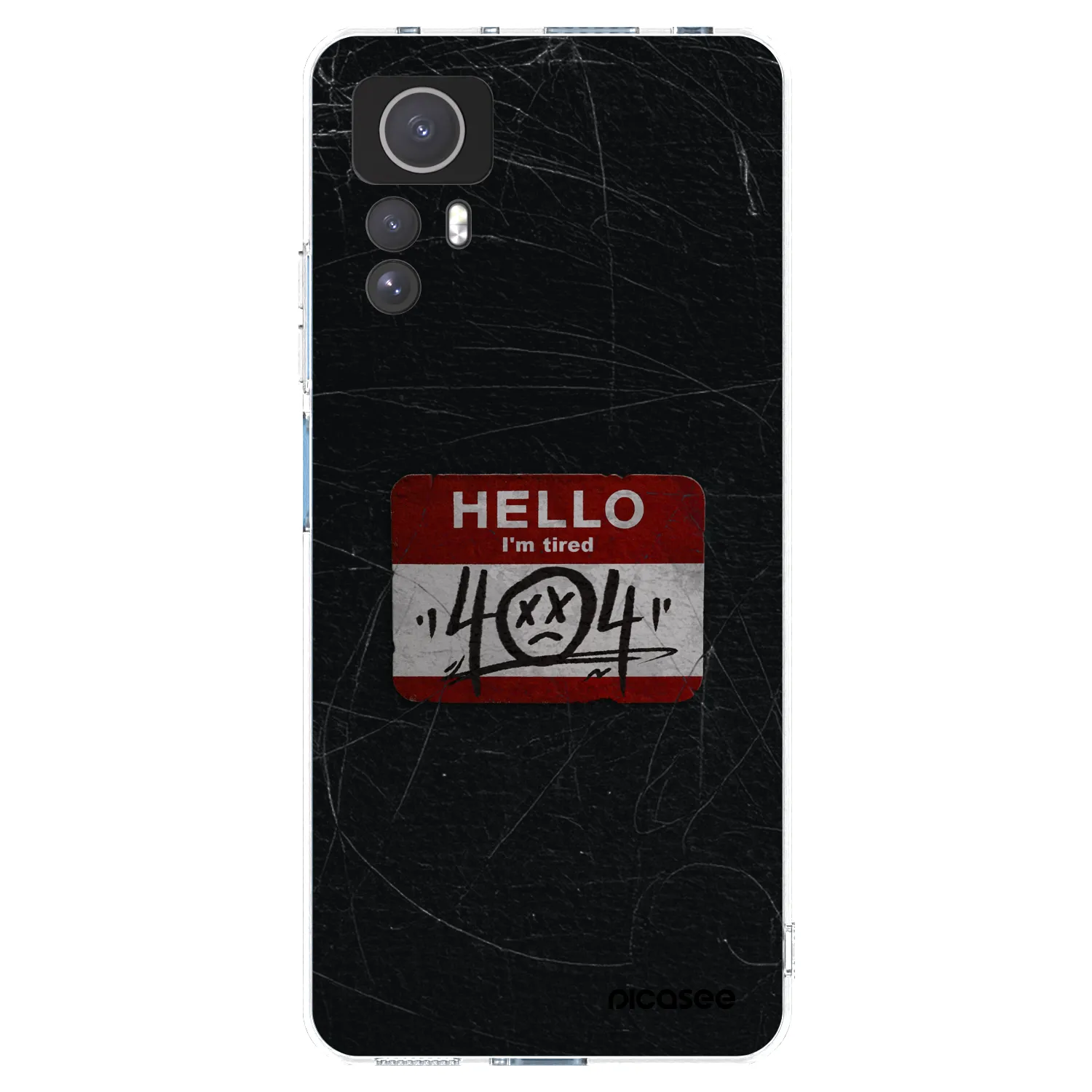 Picasee silikonový průhledný obal pro Xiaomi Redmi Note 12S - HELLO 404