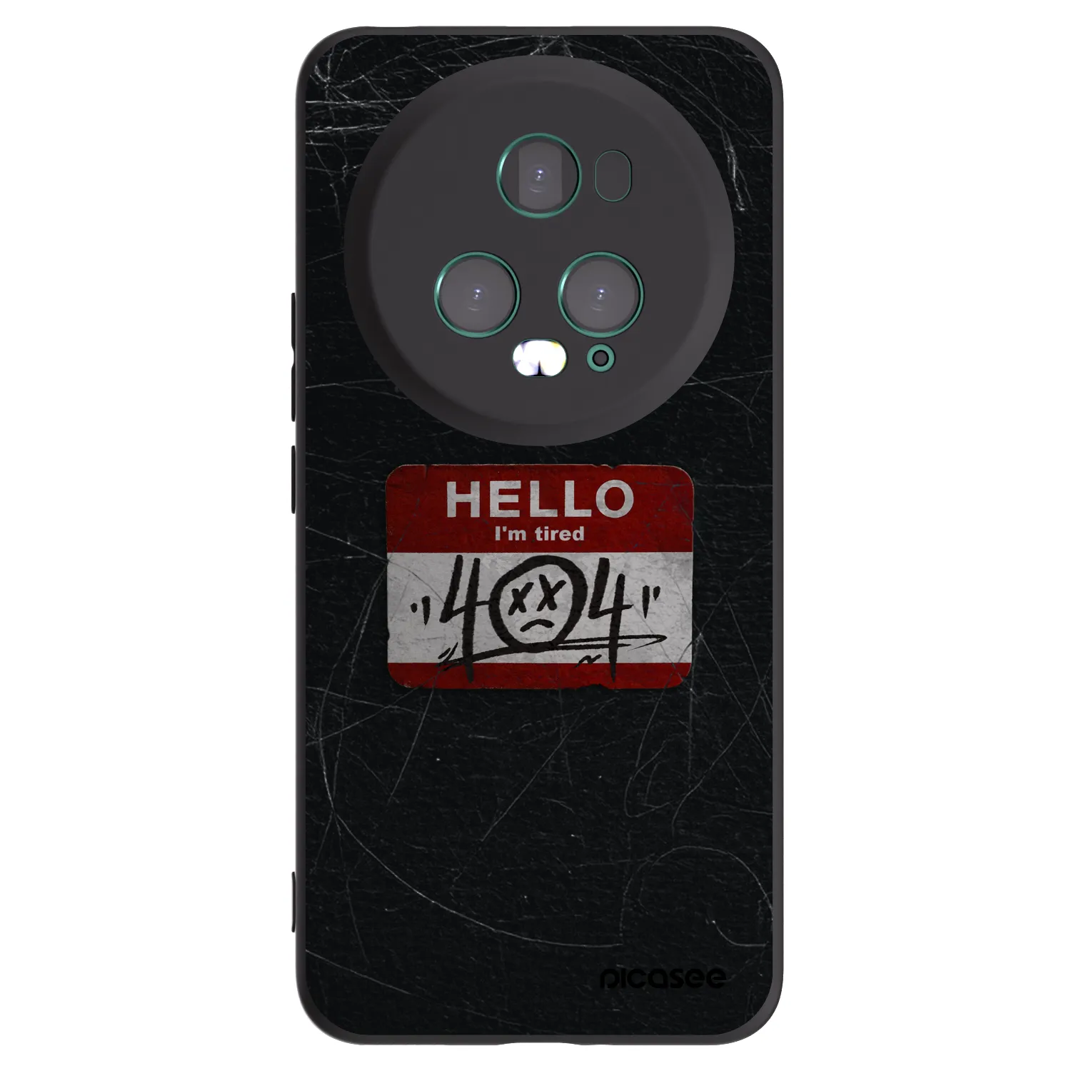 Picasee silikonový černý obal pro Honor Magic5 Pro - HELLO 404