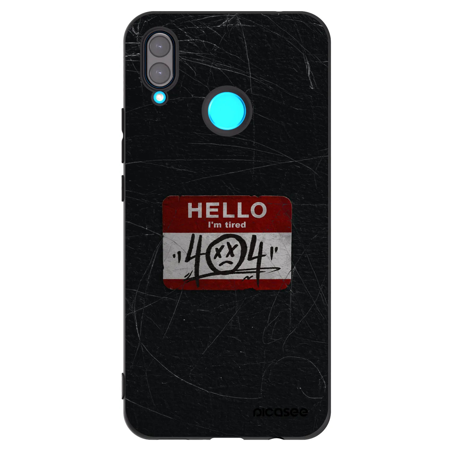 Picasee silikonový černý obal pro Huawei Nova 3i - HELLO 404