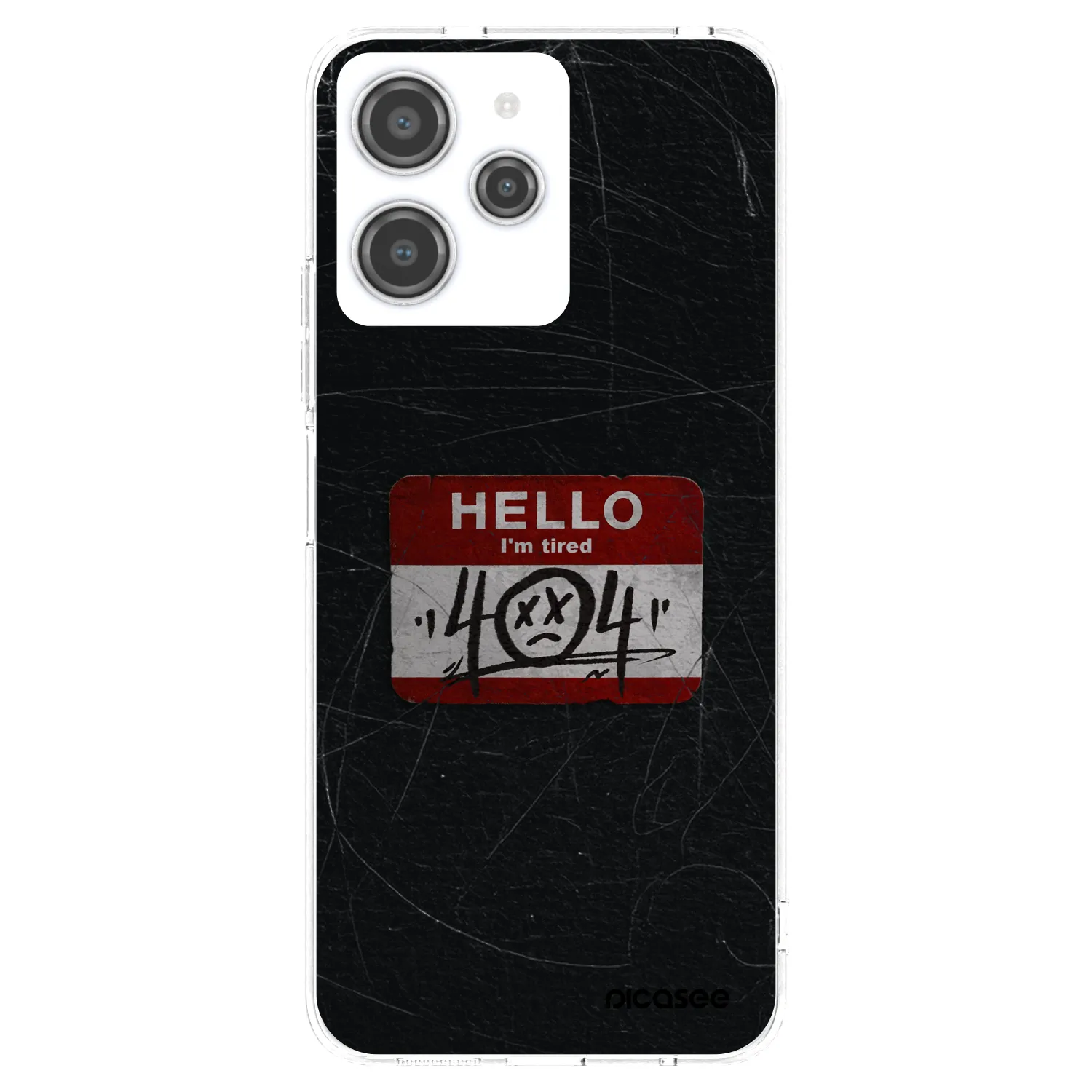 Picasee silikonový průhledný obal pro Xiaomi Redmi 12 4G - HELLO 404