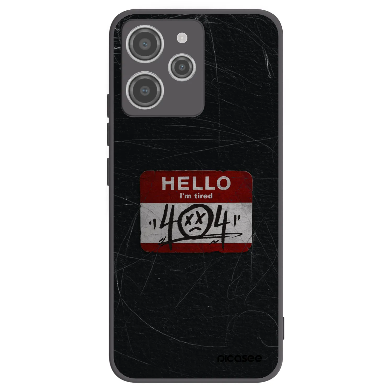 Picasee silikonový černý obal pro Xiaomi Redmi 12 4G - HELLO 404
