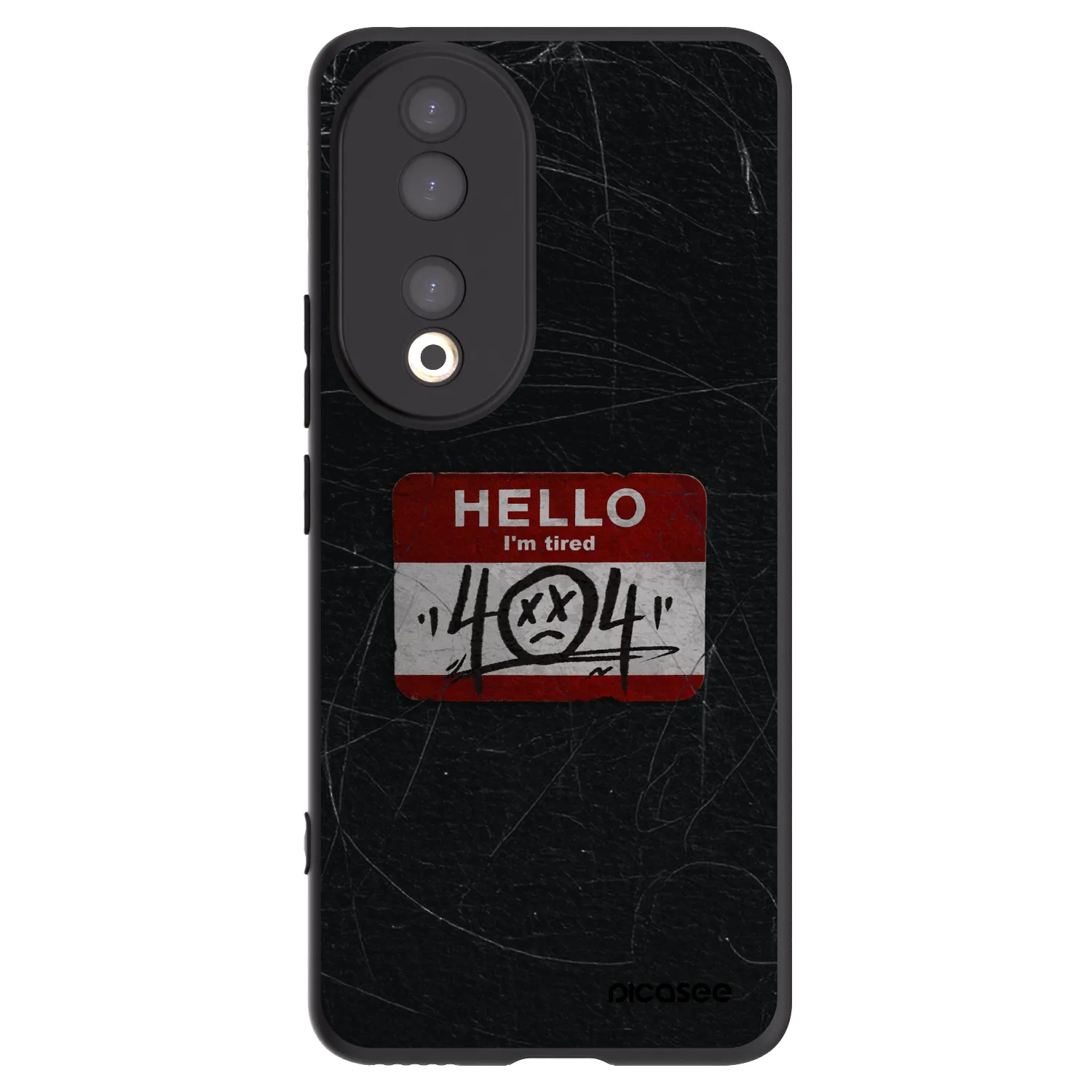 Picasee silikonový černý obal pro Honor 90 5G - HELLO 404