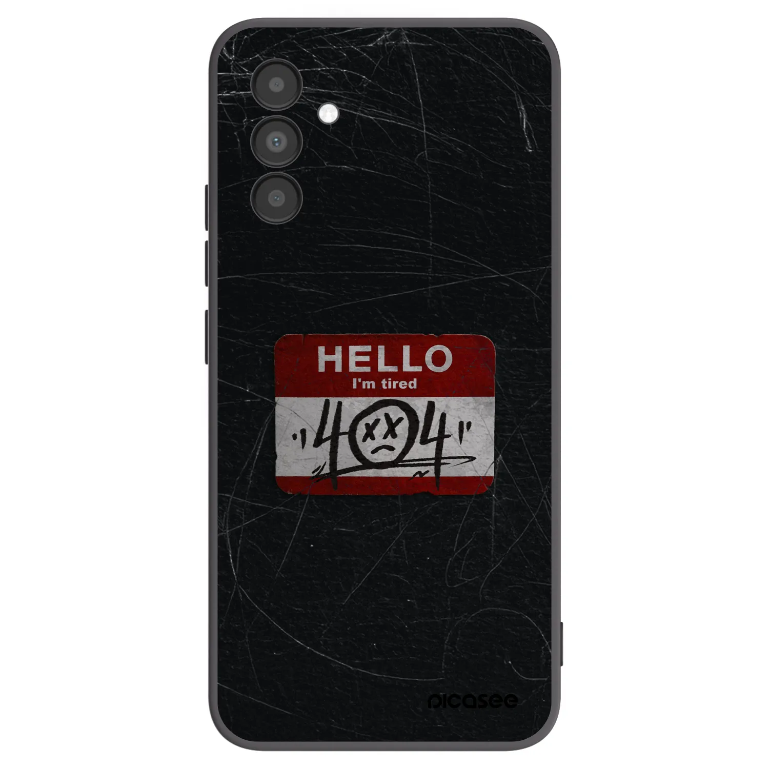 Picasee silikonový černý obal pro Samsung Galaxy A04s A047F - HELLO 404