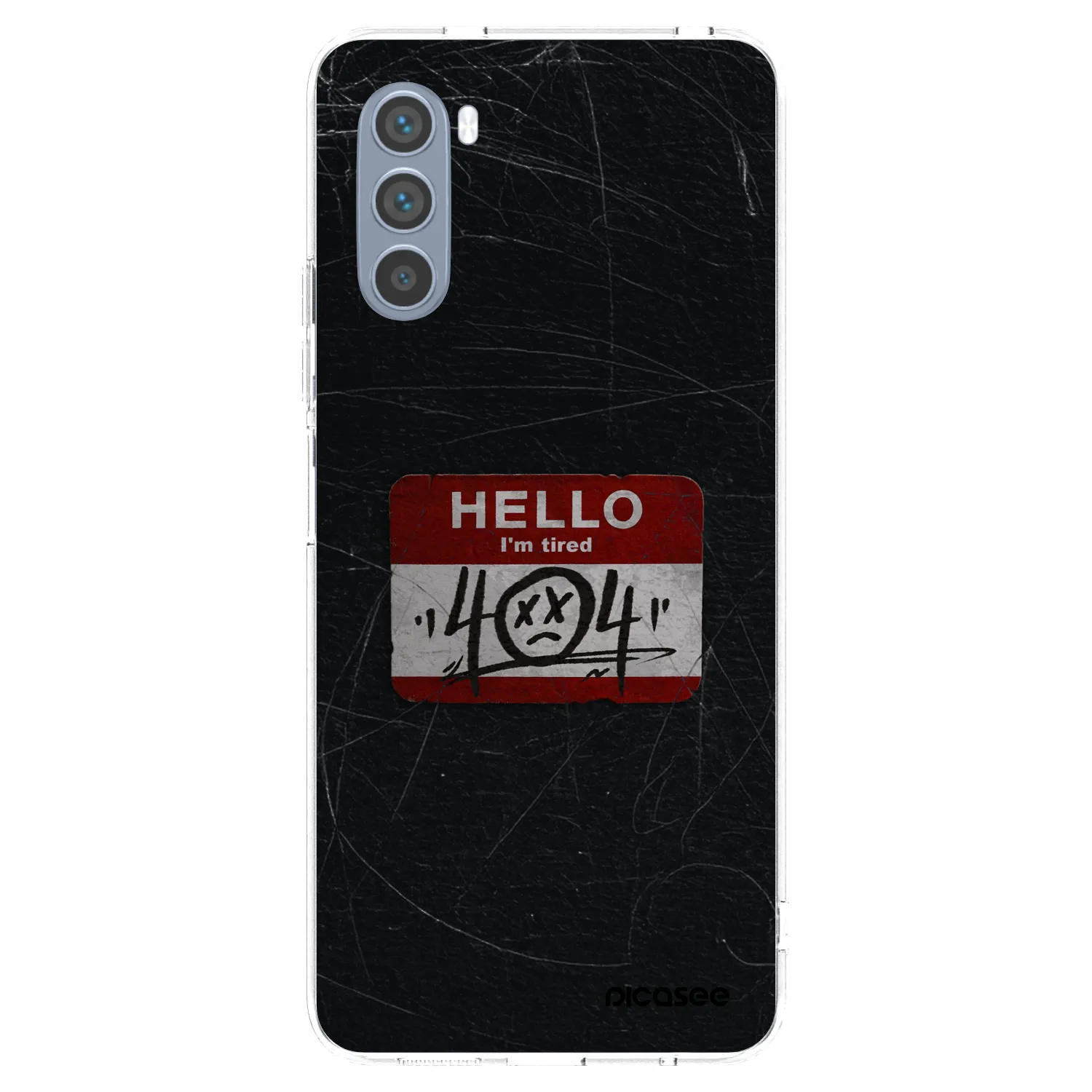 Picasee silikonový průhledný obal pro Motorola Moto G62 - HELLO 404