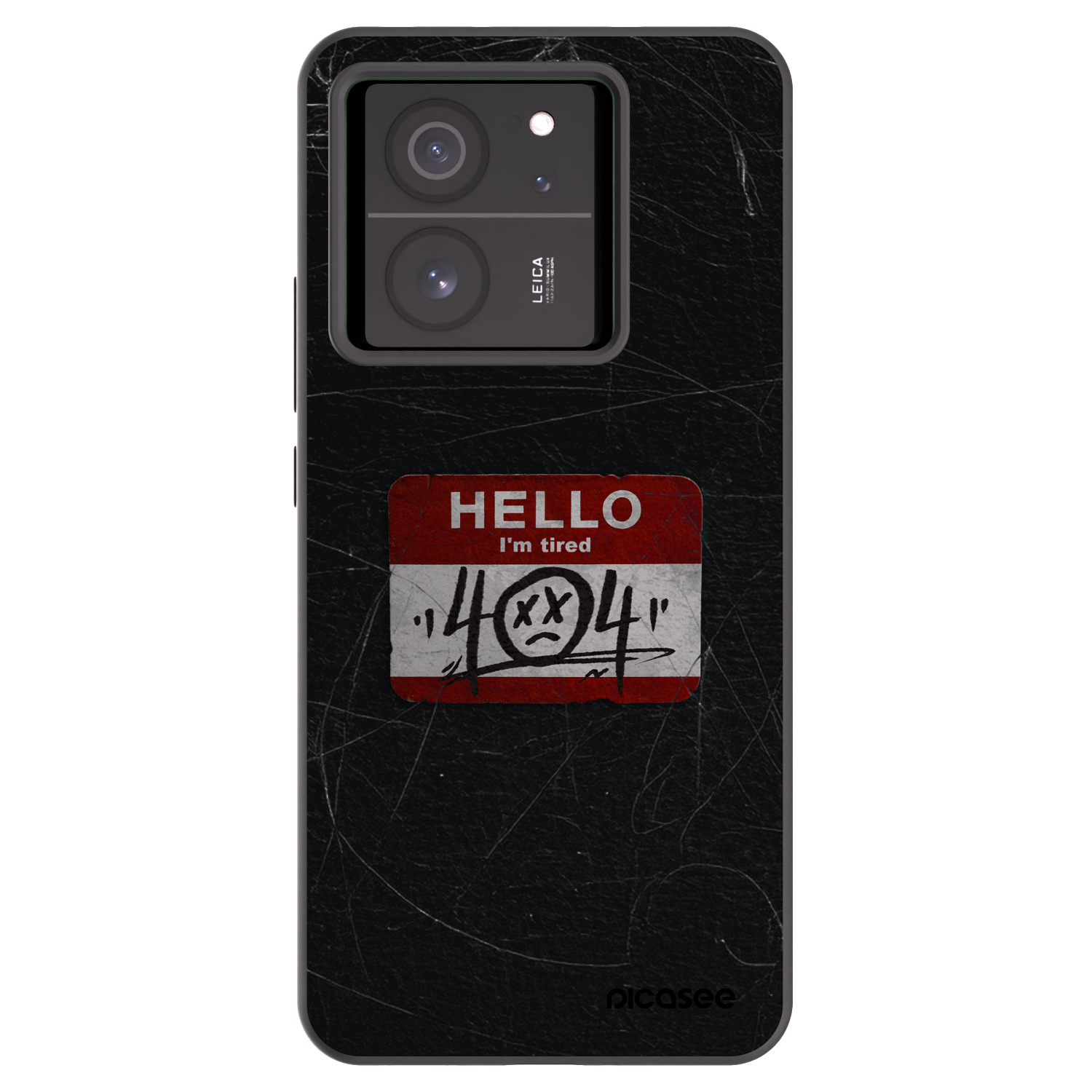 Picasee silikonový černý obal pro Xiaomi 13T - HELLO 404
