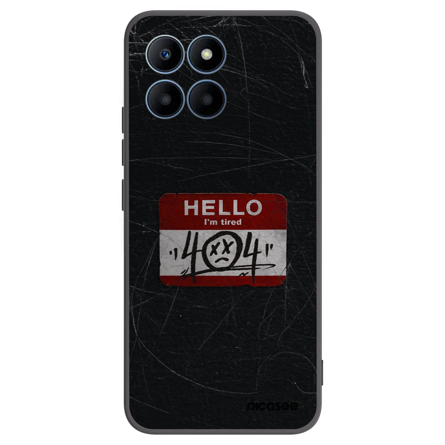Picasee silikonový černý obal pro Honor 70 Lite - HELLO 404
