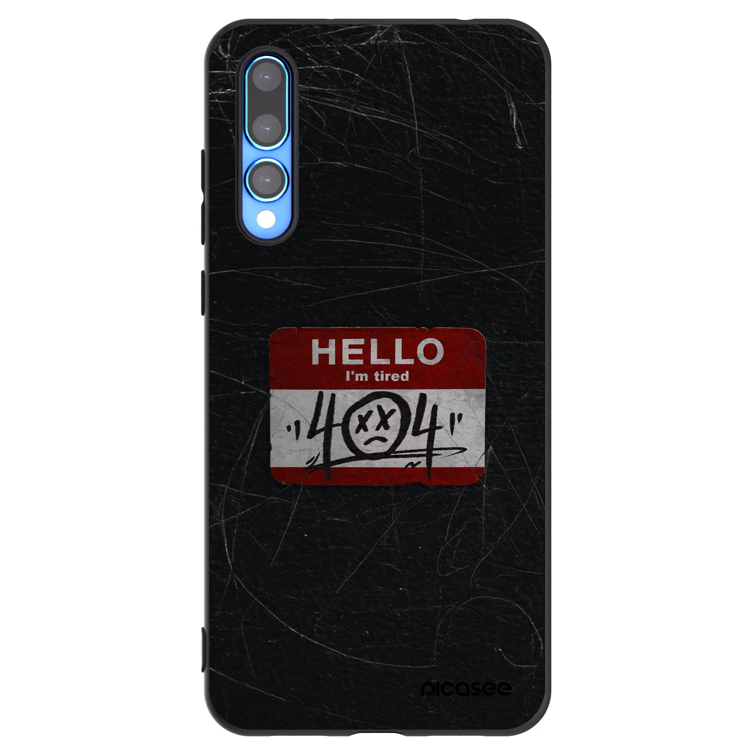 Picasee silikonový černý obal pro Huawei P20 Pro - HELLO 404