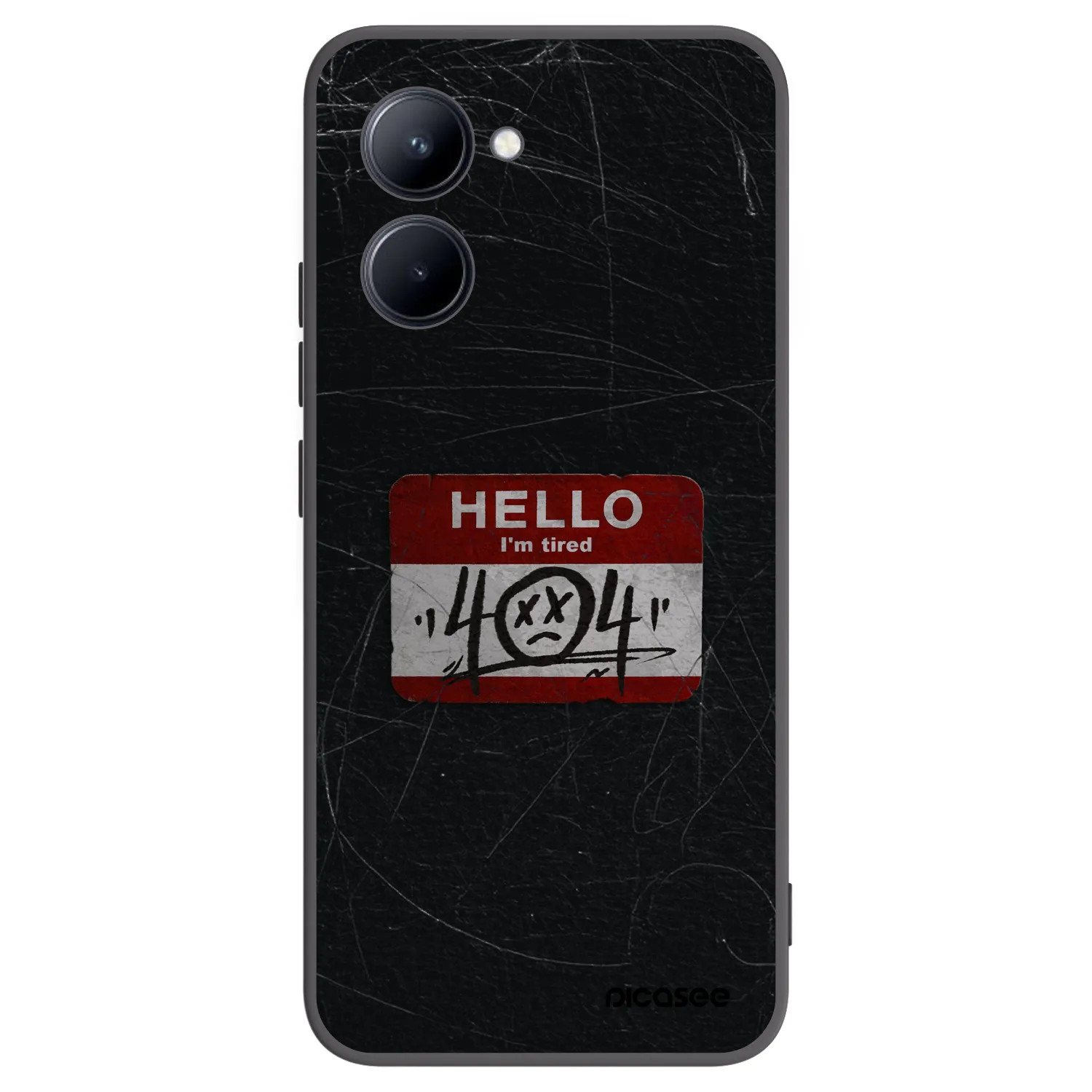 Picasee silikonový černý obal pro Realme C33 (2023) - HELLO 404