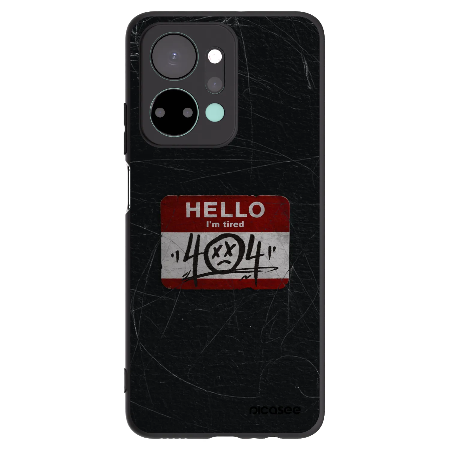 Picasee silikonový černý obal pro Honor X7a - HELLO 404