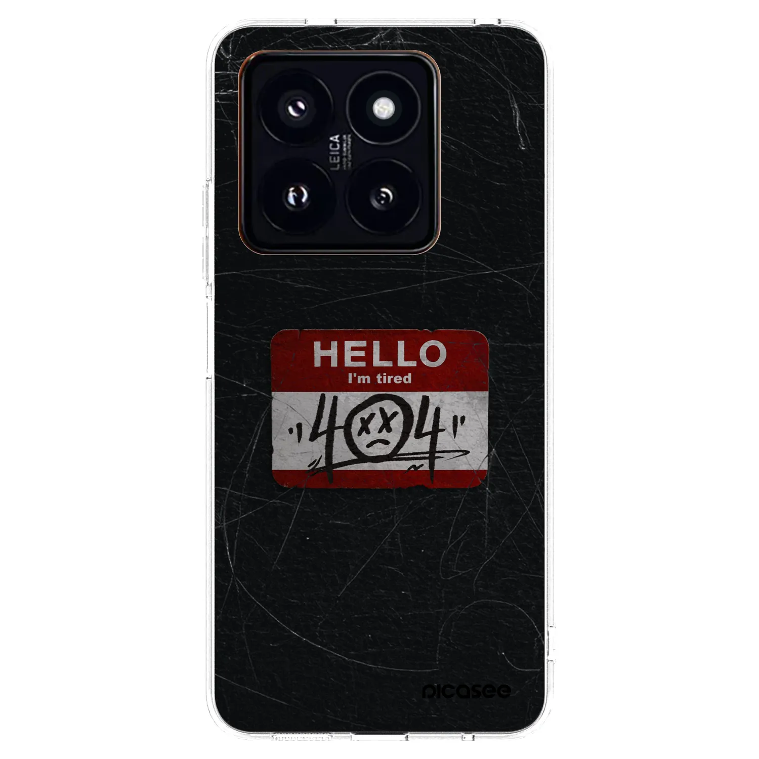 Picasee silikonový průhledný obal pro Xiaomi 14 Pro - HELLO 404