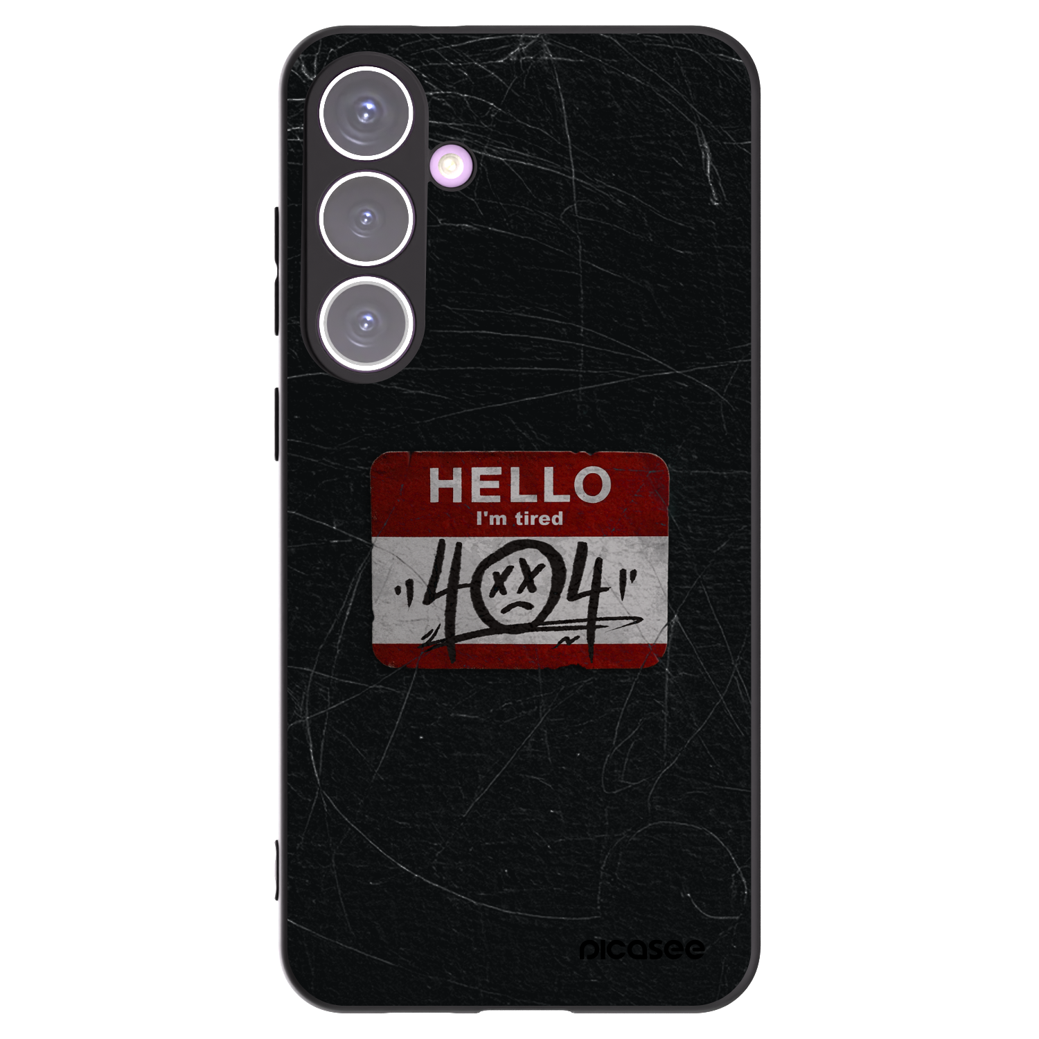 Picasee silikonový černý obal pro Samsung Galaxy S24+ S926B 5G - HELLO 404