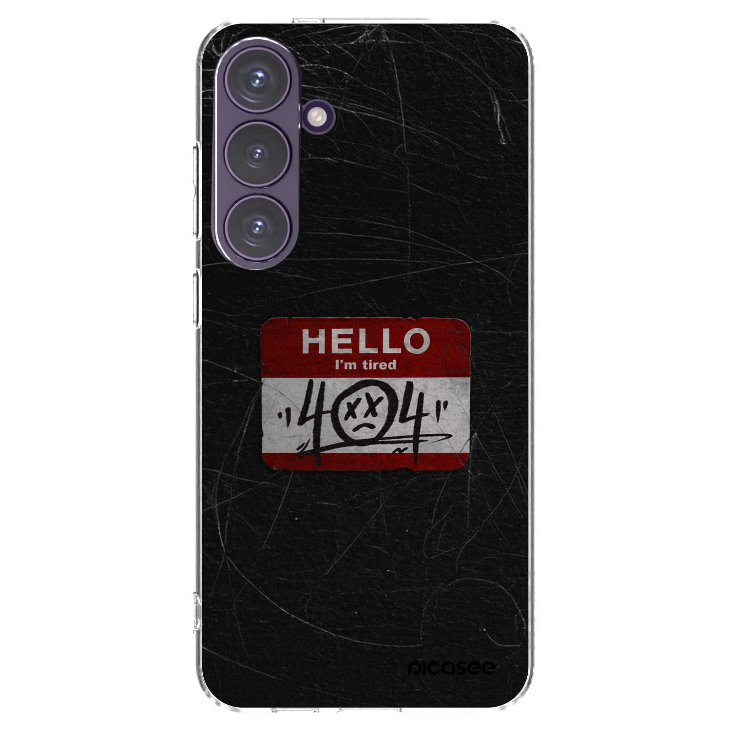 Picasee silikonový průhledný obal pro Samsung Galaxy S24+ S926B 5G - HELLO 404