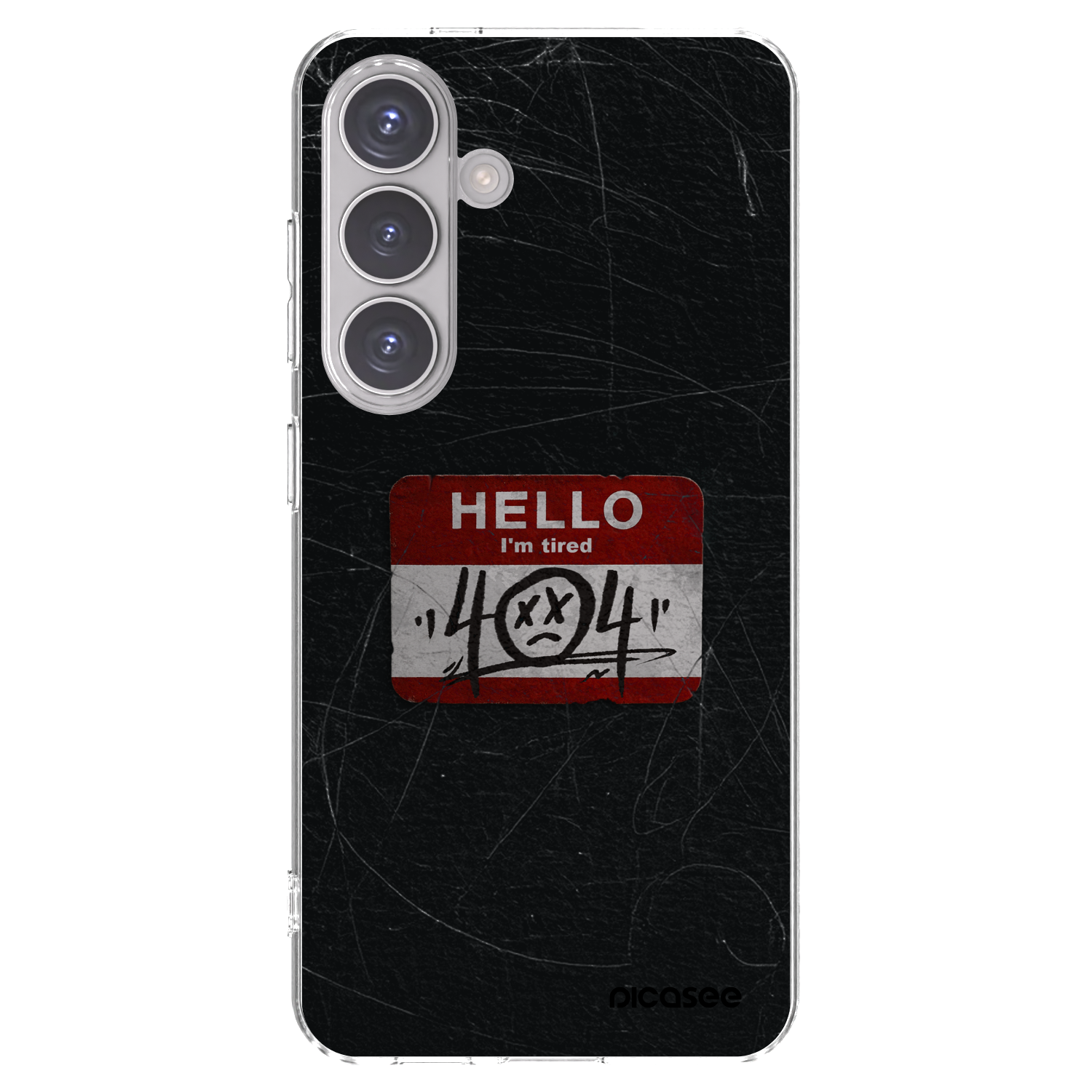 Picasee silikonový průhledný obal pro Samsung Galaxy S24 S921B 5G - HELLO 404