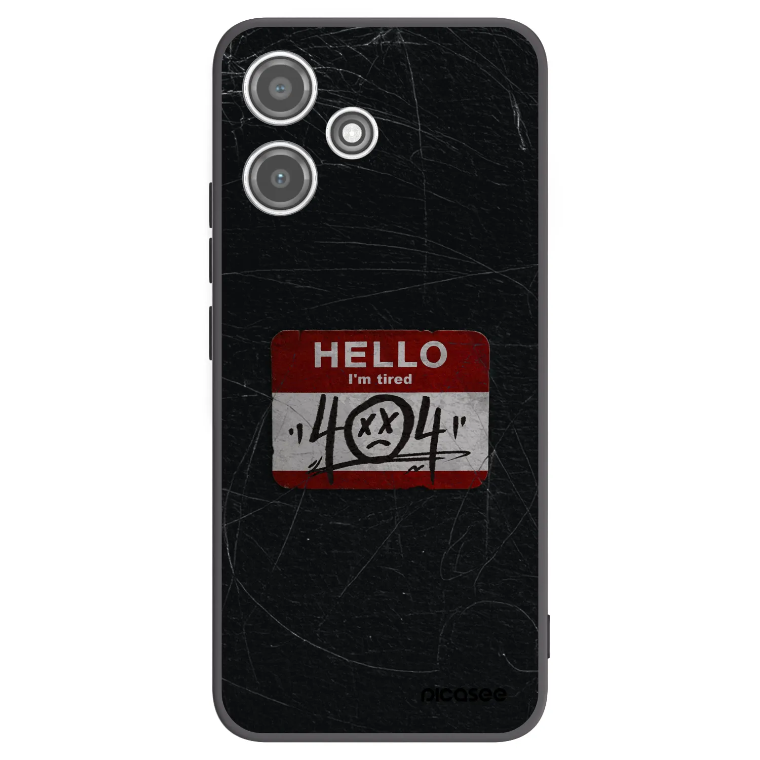 Picasee silikonový černý obal pro Xiaomi Redmi 12 5G - HELLO 404