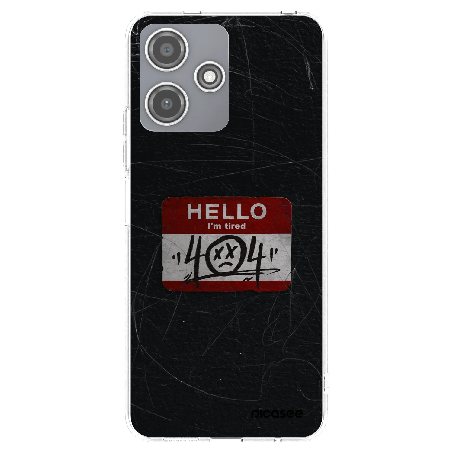 Picasee silikonový průhledný obal pro Xiaomi Redmi 12 5G - HELLO 404