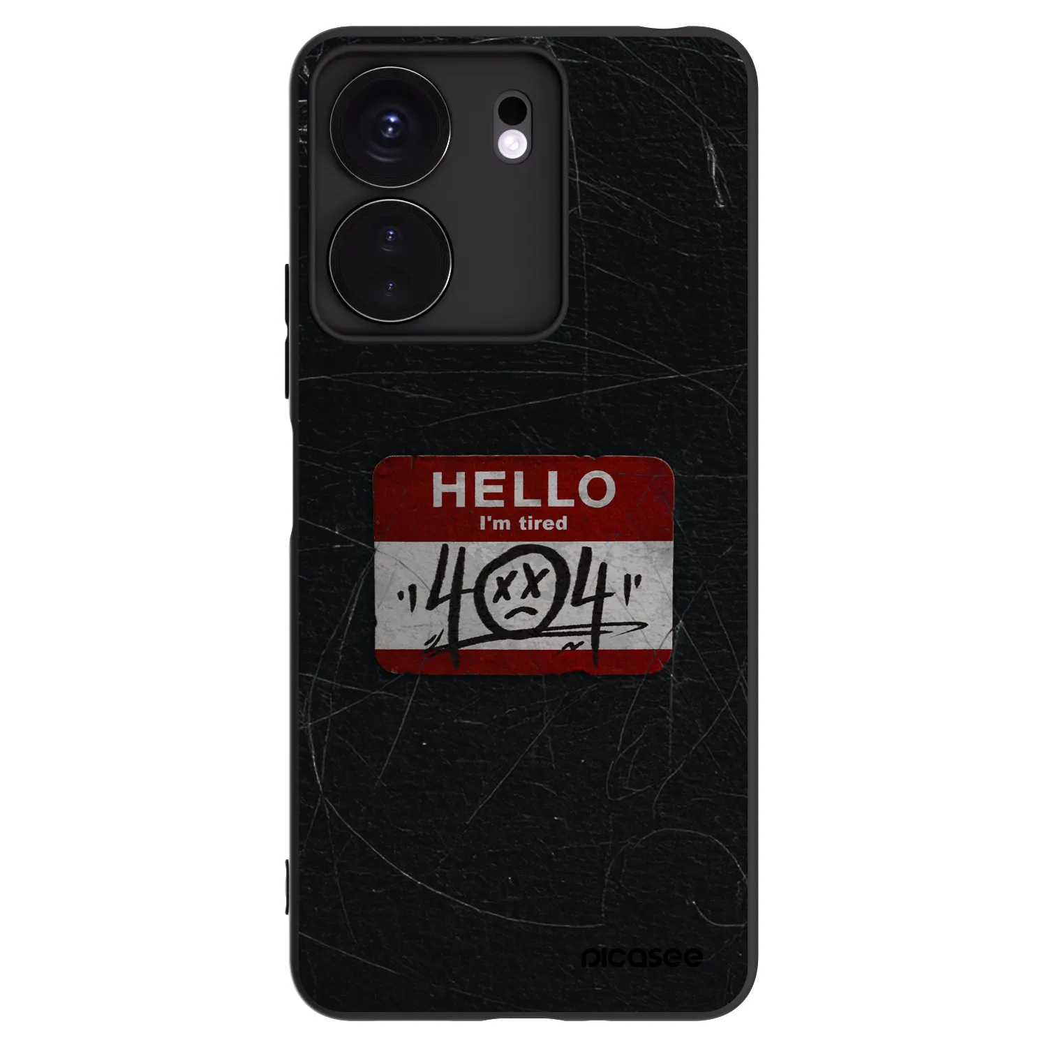Picasee silikonový černý obal pro Xiaomi Redmi 13C 4G - HELLO 404