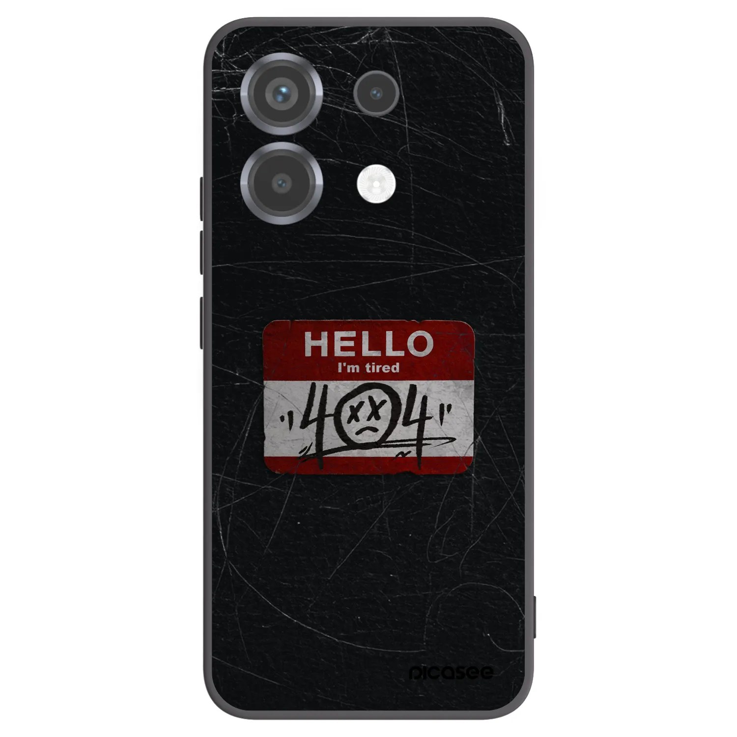 Picasee silikonový černý obal pro Xiaomi Poco X6 - HELLO 404