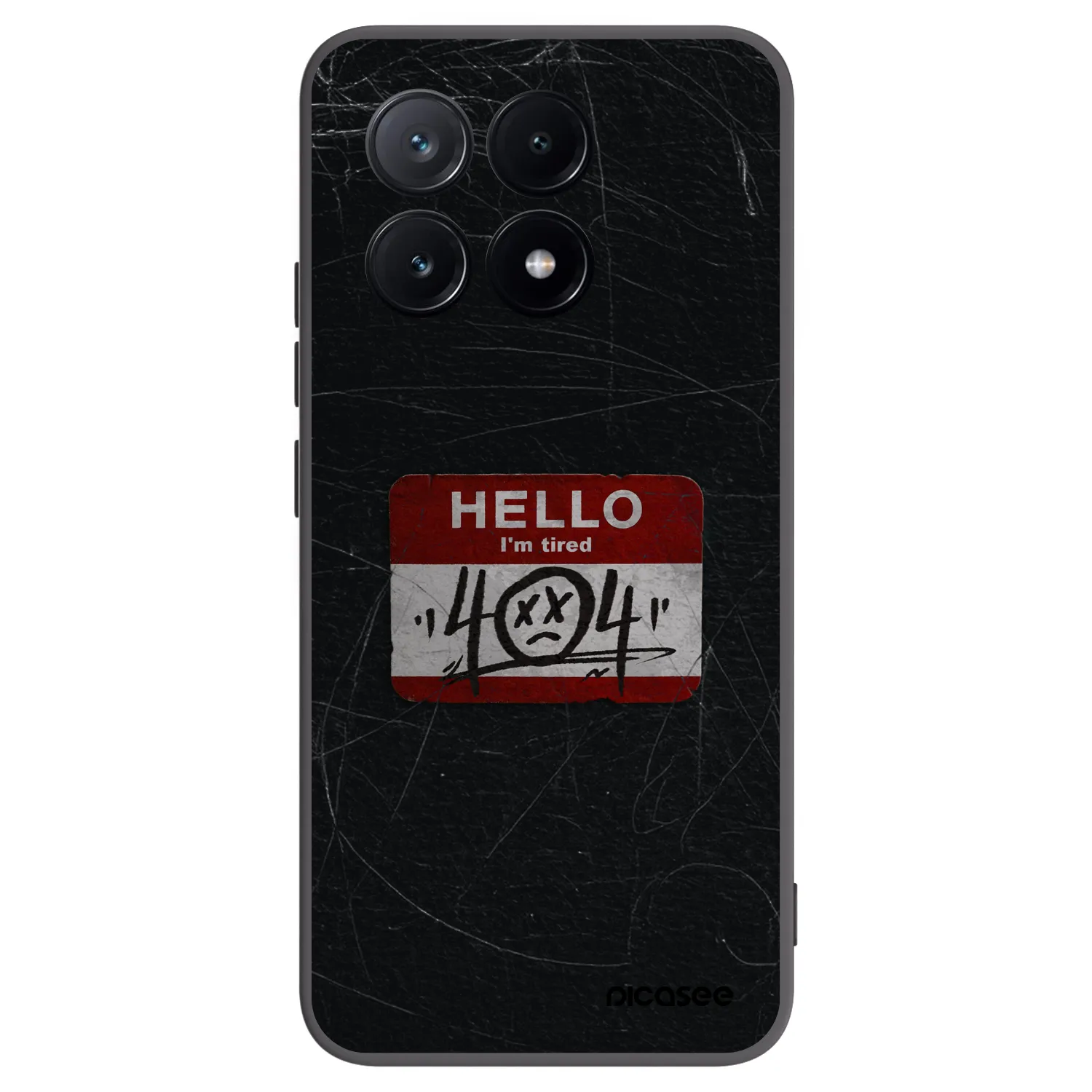 Picasee silikonový černý obal pro Xiaomi Poco X6 Pro - HELLO 404