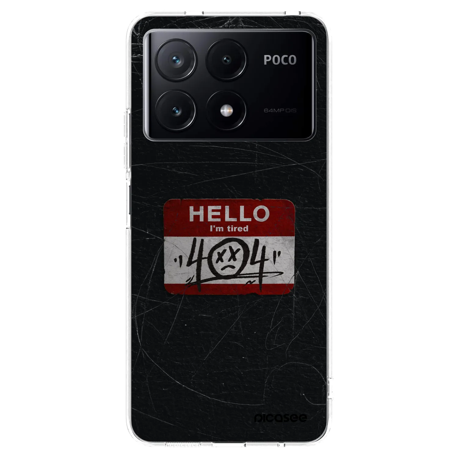 Picasee silikonový průhledný obal pro Xiaomi Poco X6 Pro - HELLO 404