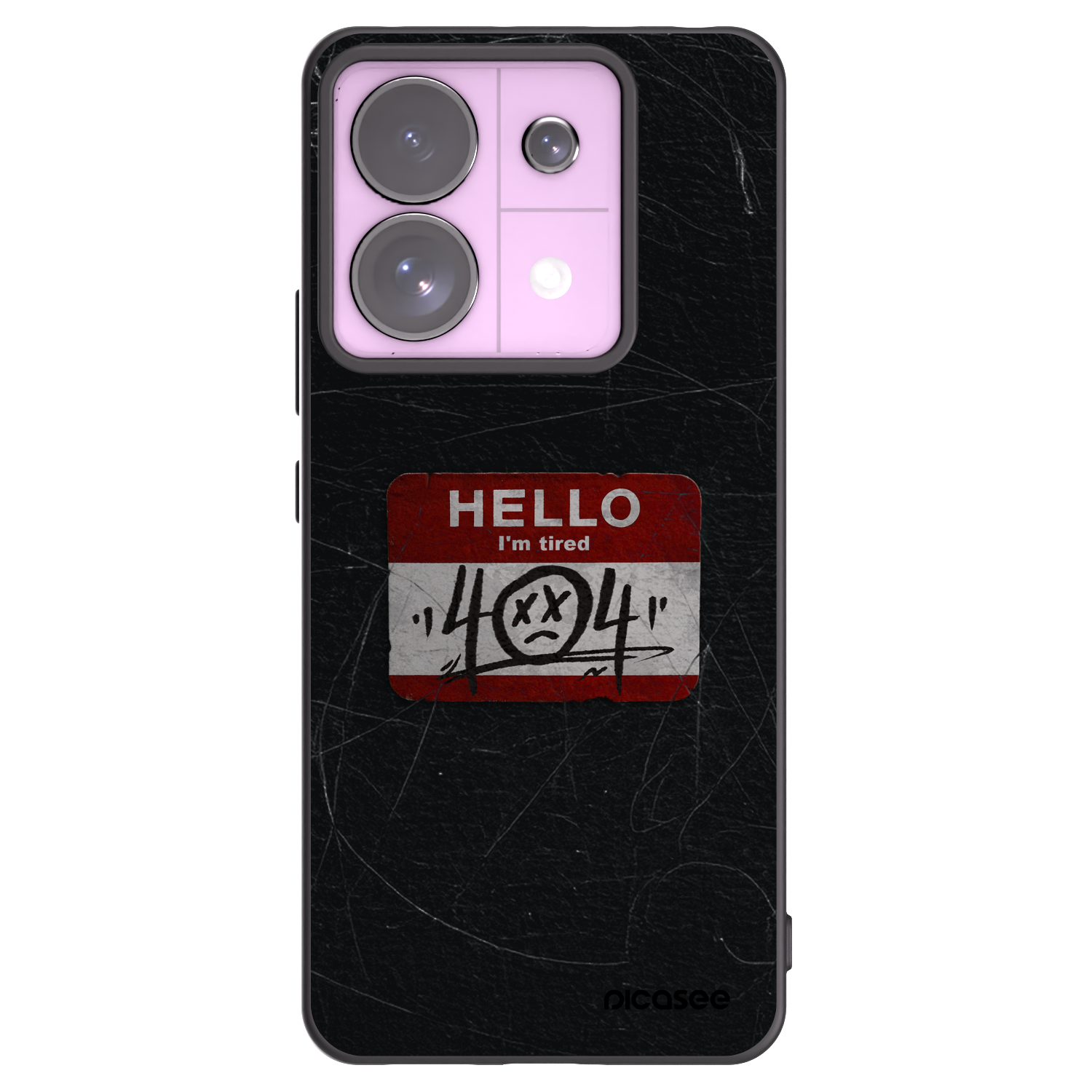 Picasee silikonový černý obal pro Xiaomi Redmi Note 13 Pro 5G - HELLO 404