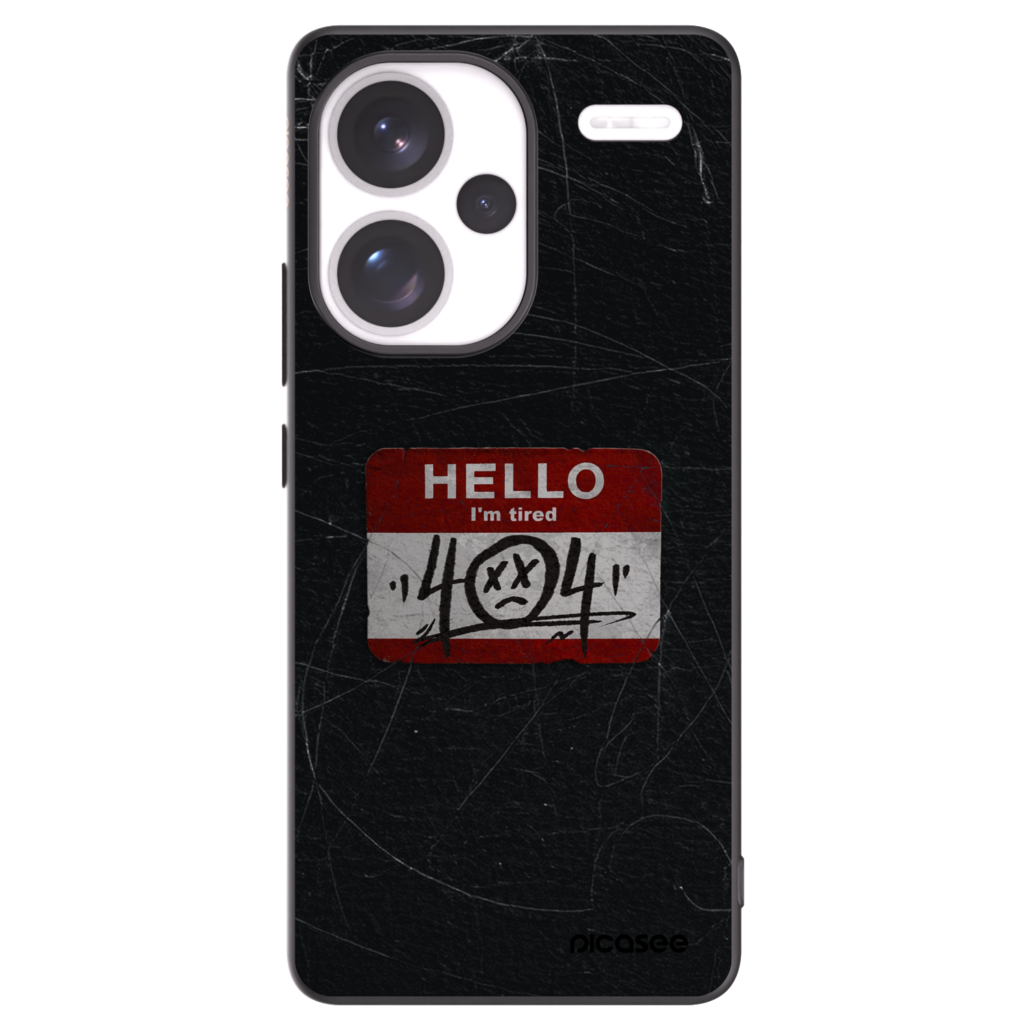 Picasee silikonový černý obal pro Xiaomi Redmi Note 13 Pro+ 5G - HELLO 404