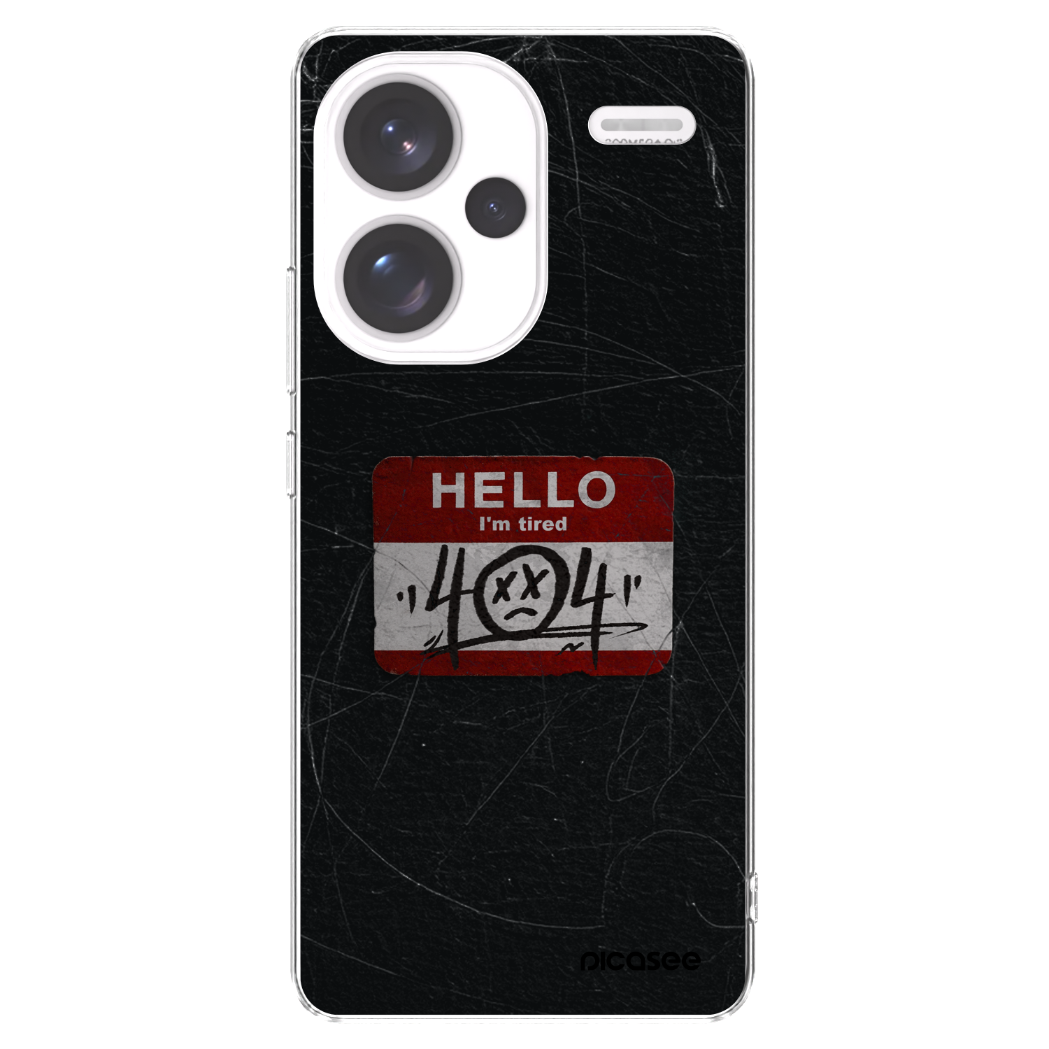 Picasee silikonový průhledný obal pro Xiaomi Redmi Note 13 Pro+ 5G - HELLO 404