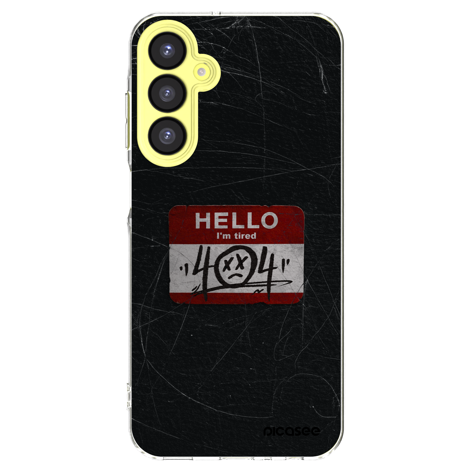 Picasee silikonový průhledný obal pro Samsung Galaxy A25 A256B 5G - HELLO 404