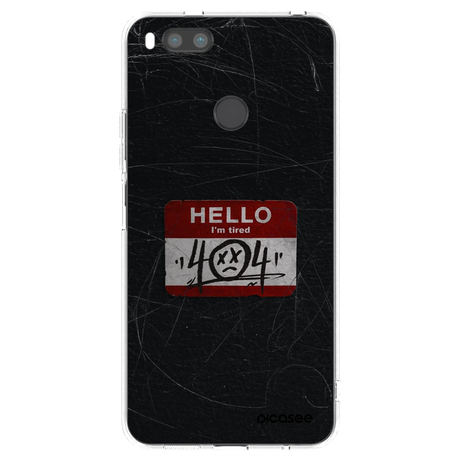 Picasee silikonový průhledný obal pro Xiaomi Mi A1 Global - HELLO 404