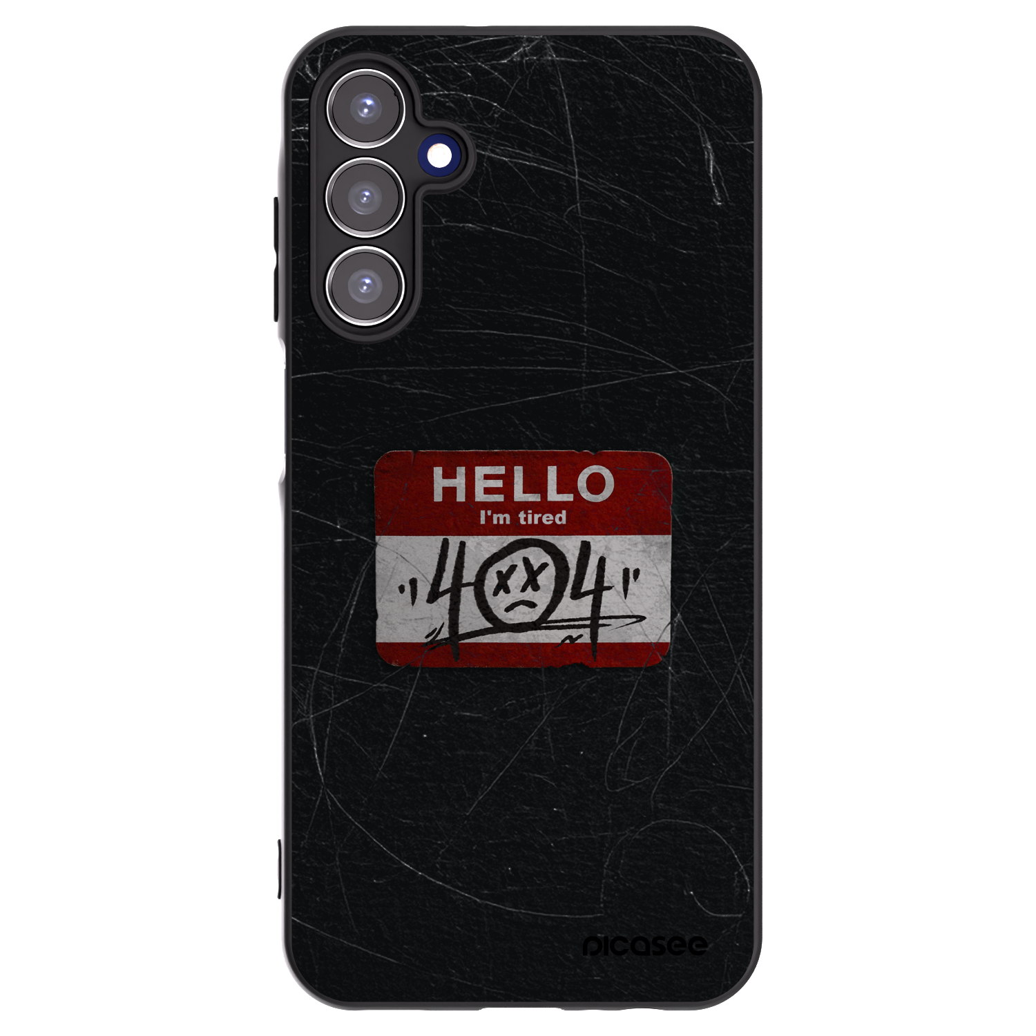 Picasee silikonový černý obal pro Samsung Galaxy A15 A155F 4G - HELLO 404
