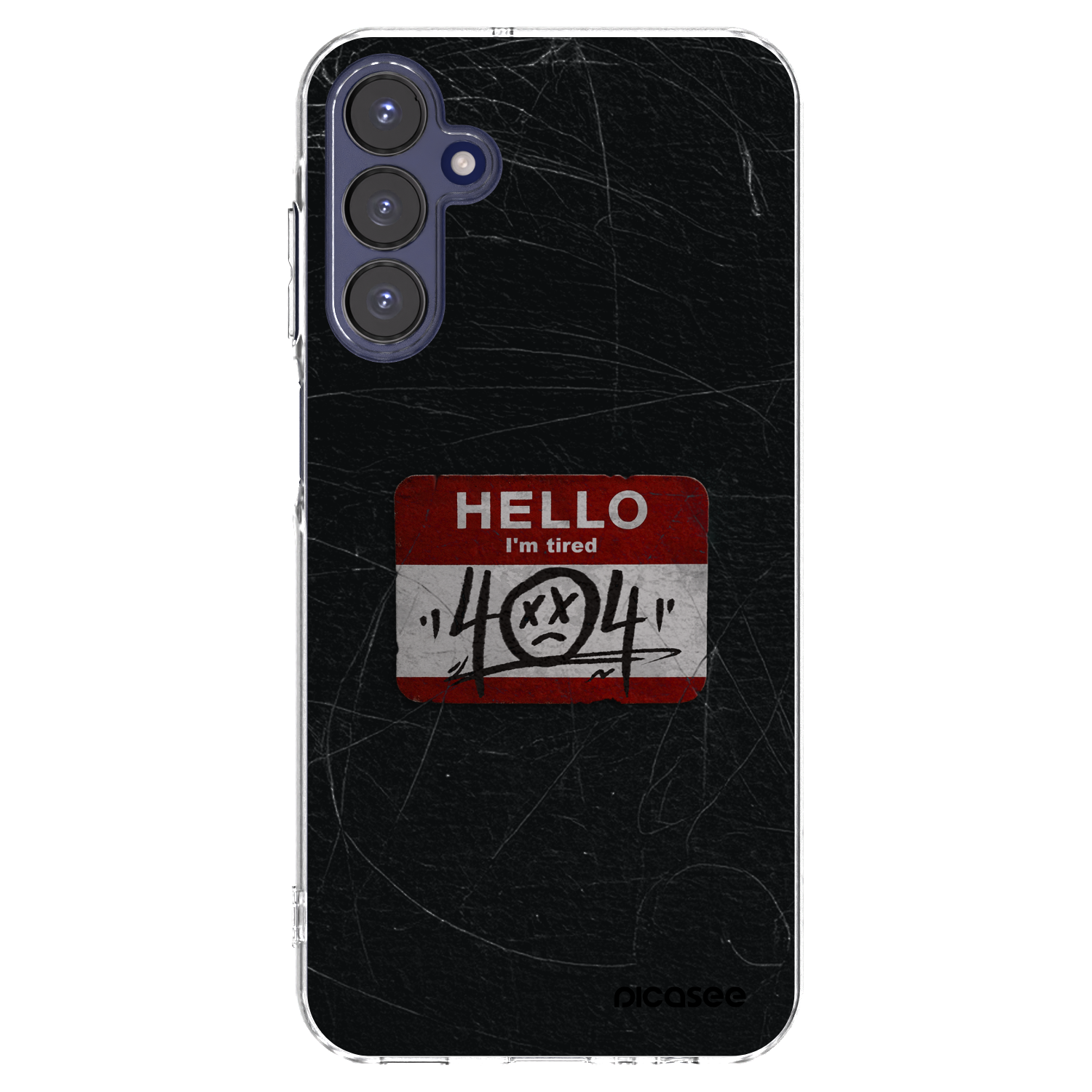 Picasee silikonový průhledný obal pro Samsung Galaxy A15 A155F 4G - HELLO 404
