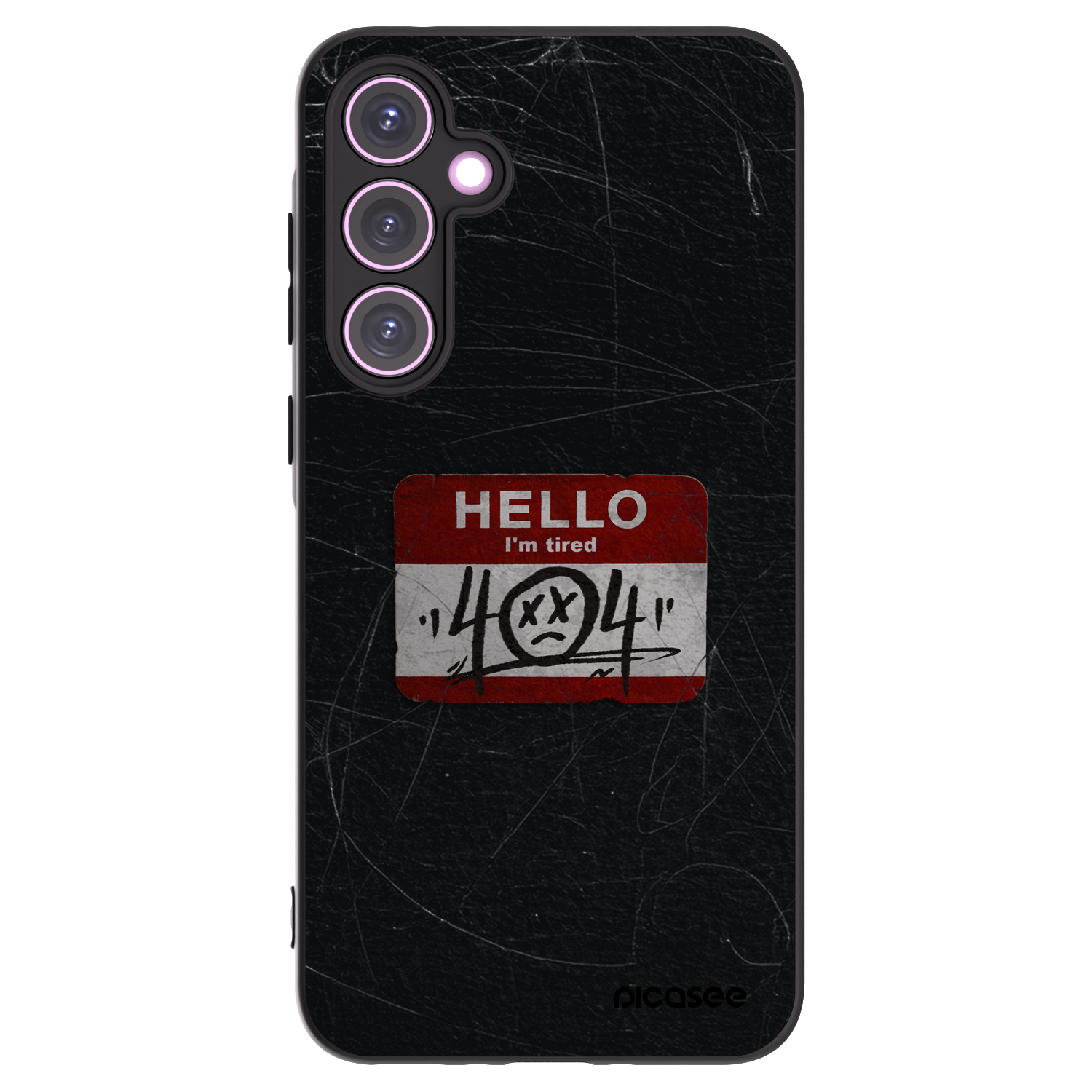 Picasee silikonový černý obal pro Samsung Galaxy A35 5G A356B - HELLO 404