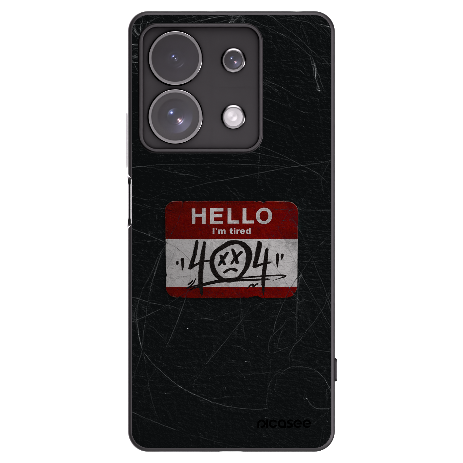 Picasee silikonový černý obal pro Xiaomi Redmi Note 13 Pro 4G - HELLO 404