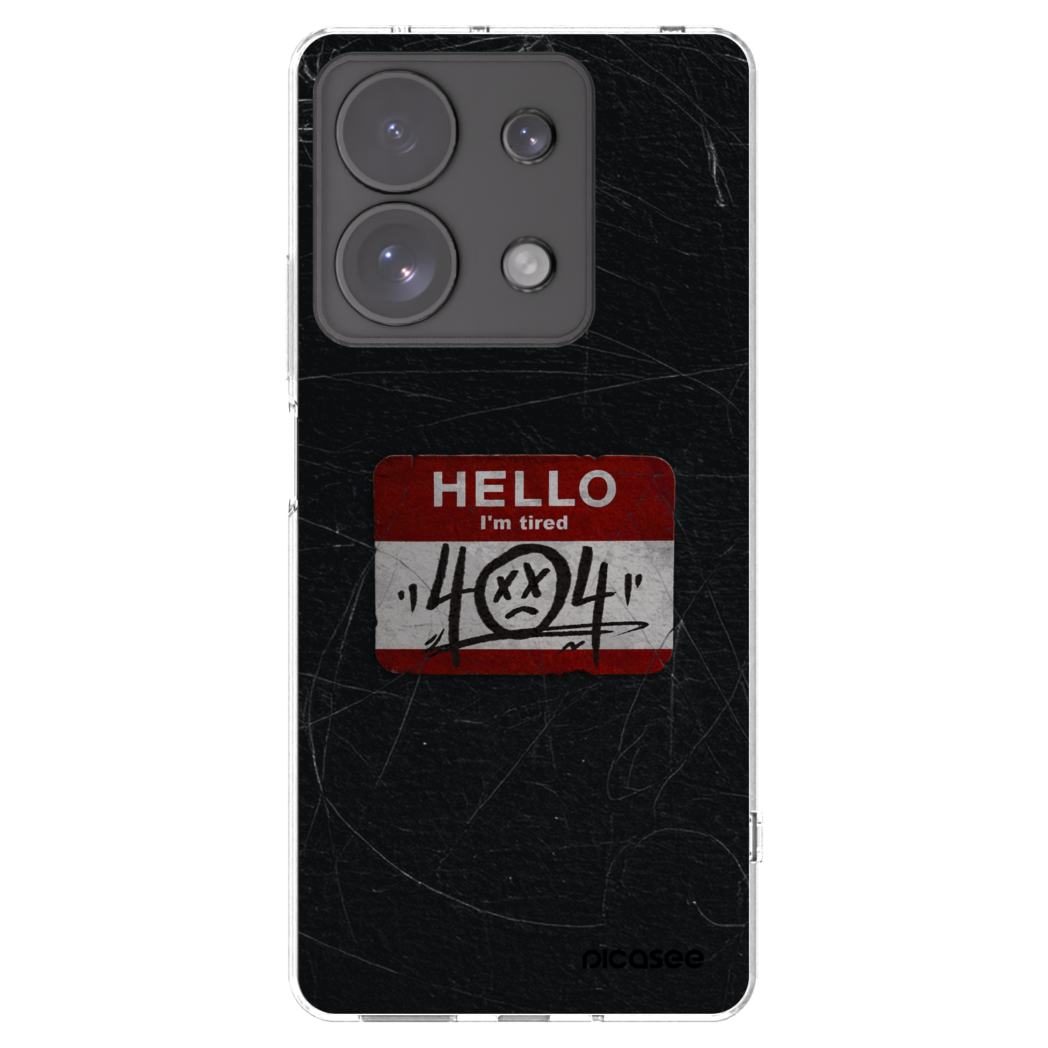Picasee silikonový průhledný obal pro Xiaomi Redmi Note 13 Pro 4G - HELLO 404