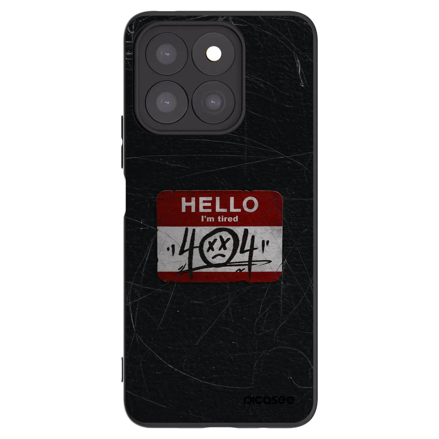 Picasee silikonový černý obal pro Honor X8b - HELLO 404