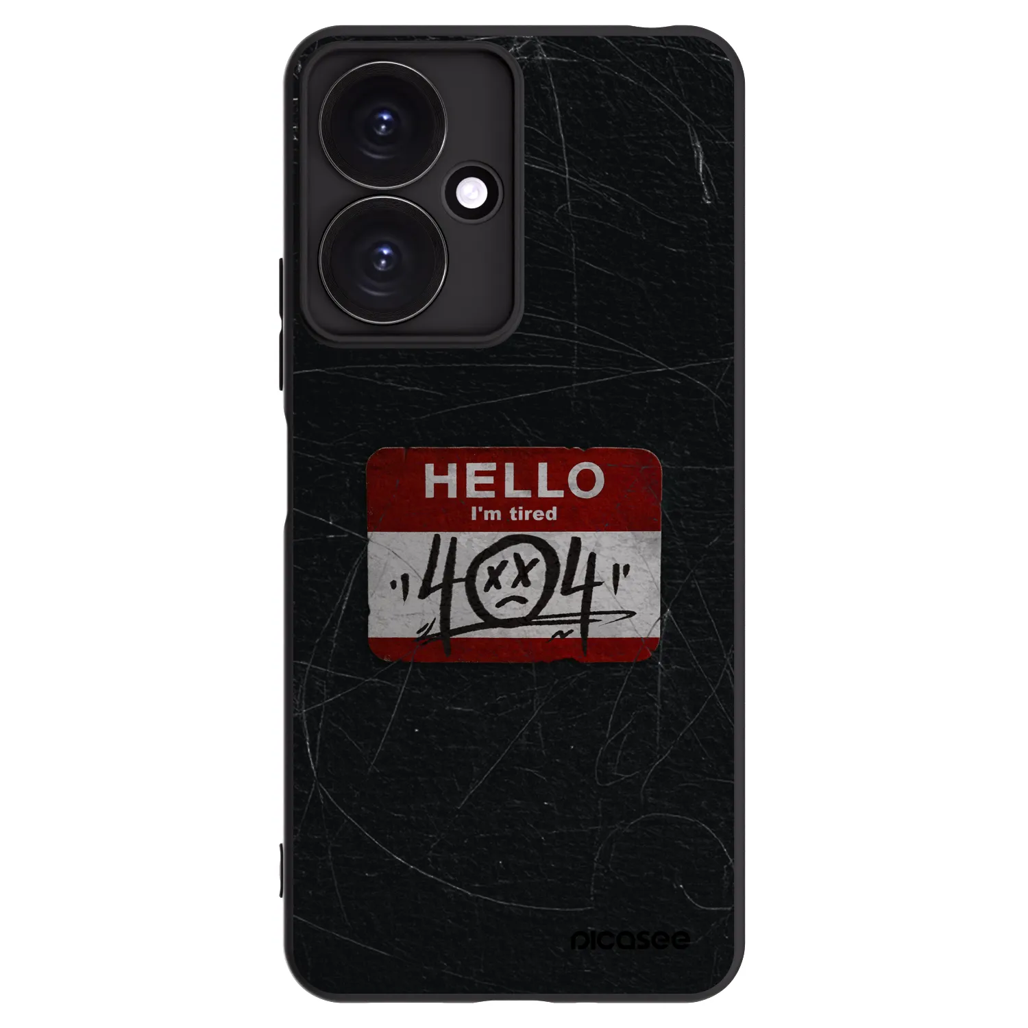 Picasee silikonový černý obal pro Xiaomi Redmi 13C 5G - HELLO 404