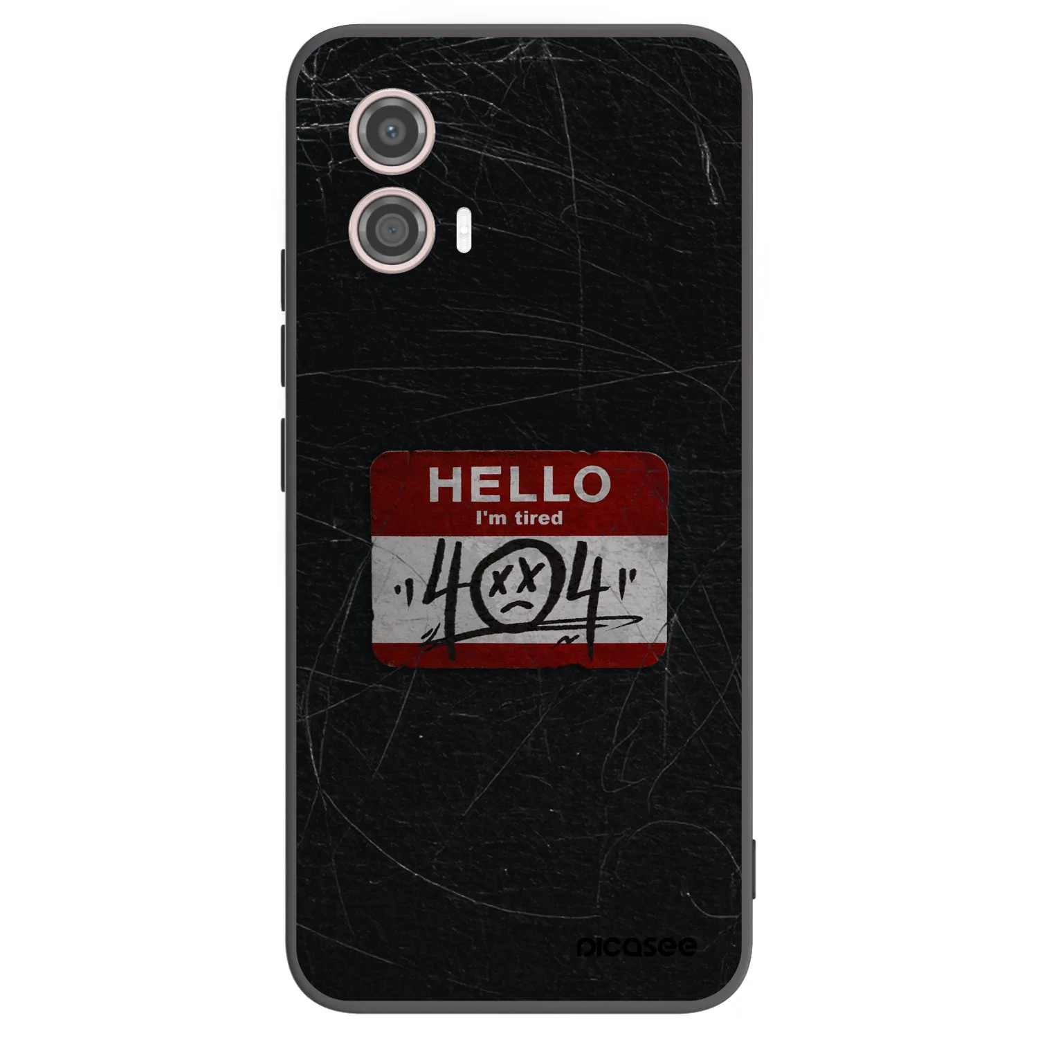 Picasee silikonový černý obal pro Motorola Moto G53 5G - HELLO 404