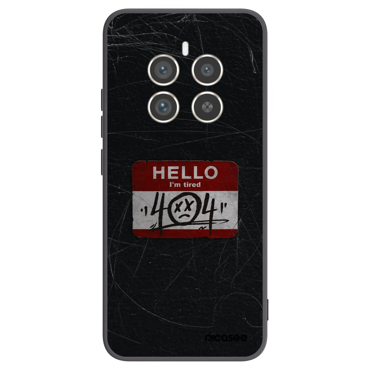 Picasee silikonový černý obal pro Realme 12 Pro 5G - HELLO 404