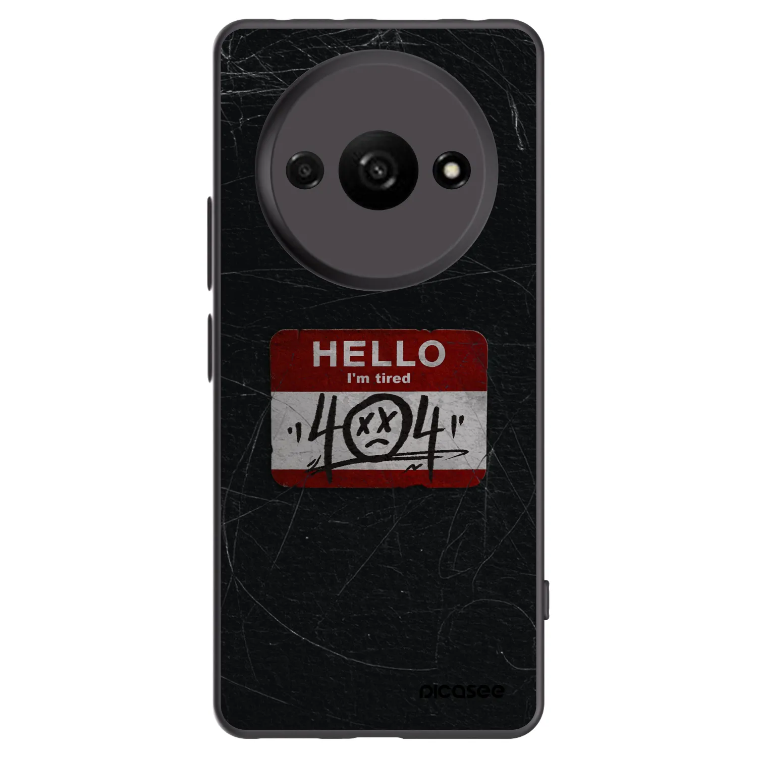 Picasee silikonový černý obal pro Xiaomi Redmi A3 - HELLO 404