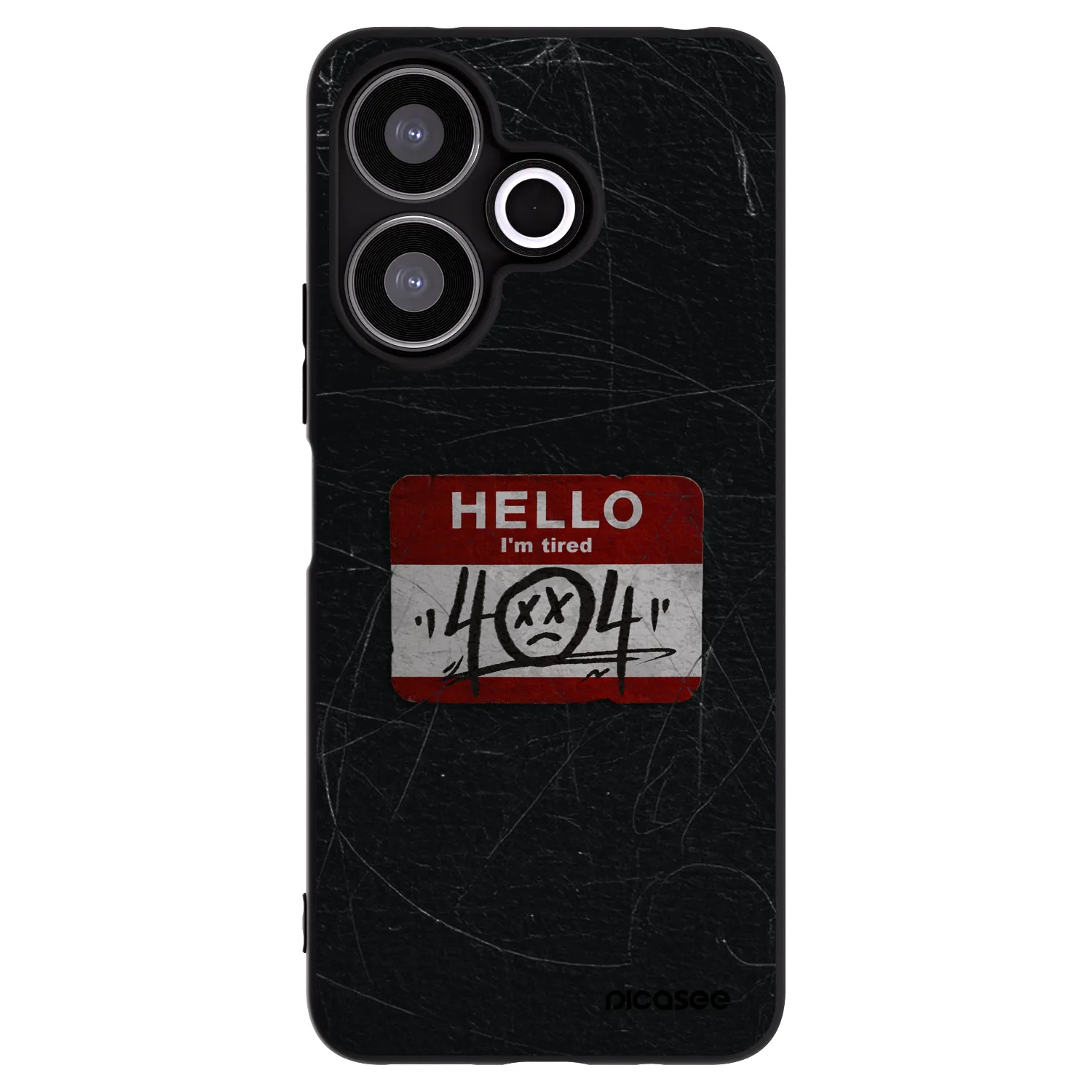 Picasee silikonový černý obal pro Xiaomi Redmi 13 4G - HELLO 404
