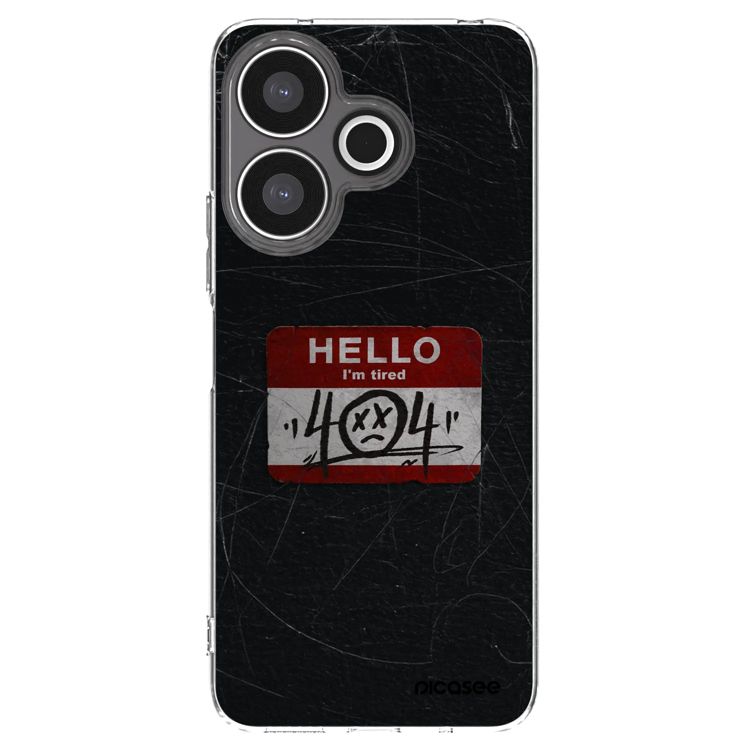 Picasee silikonový průhledný obal pro Xiaomi Redmi 13 4G - HELLO 404