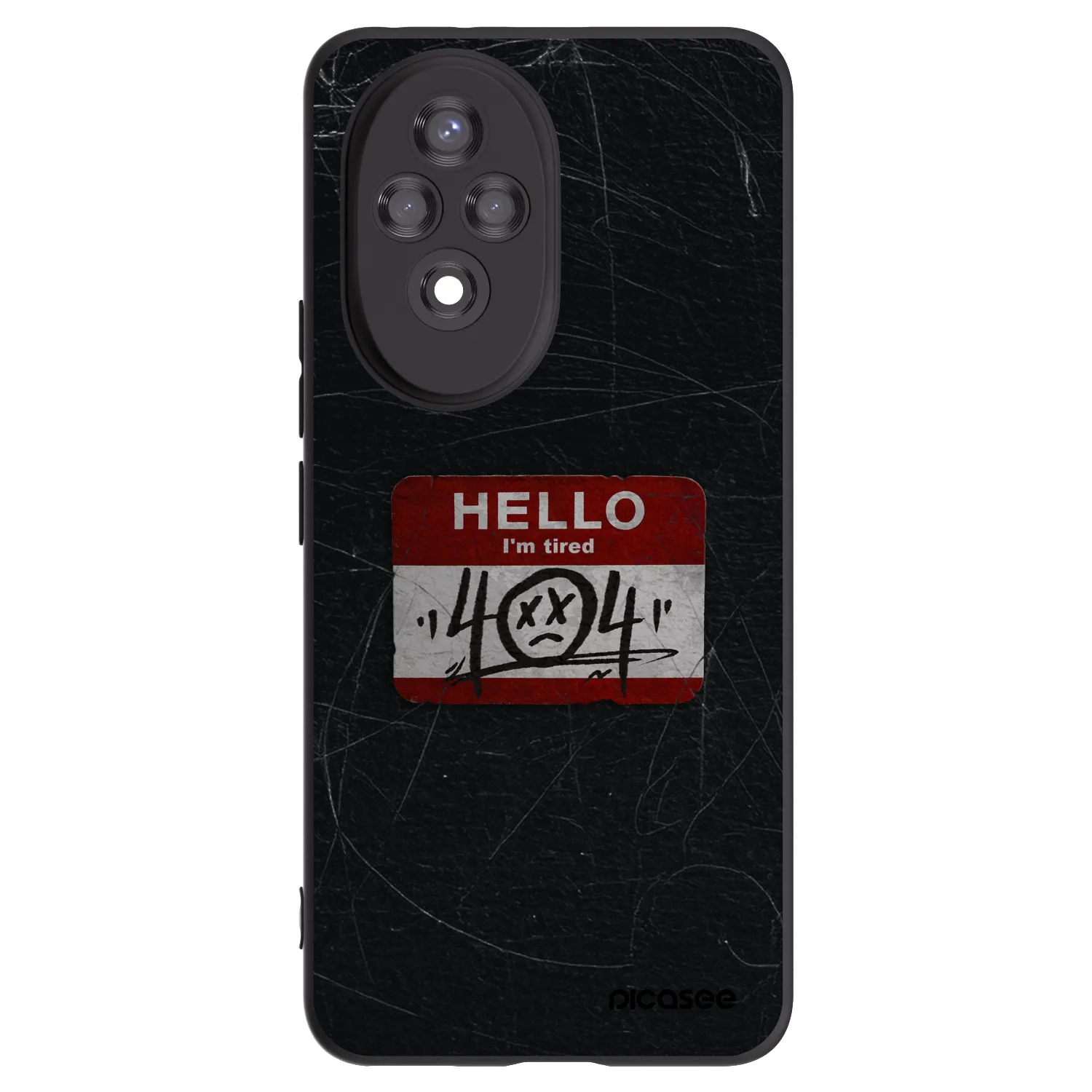 Picasee silikonový černý obal pro Honor 200 5G - HELLO 404