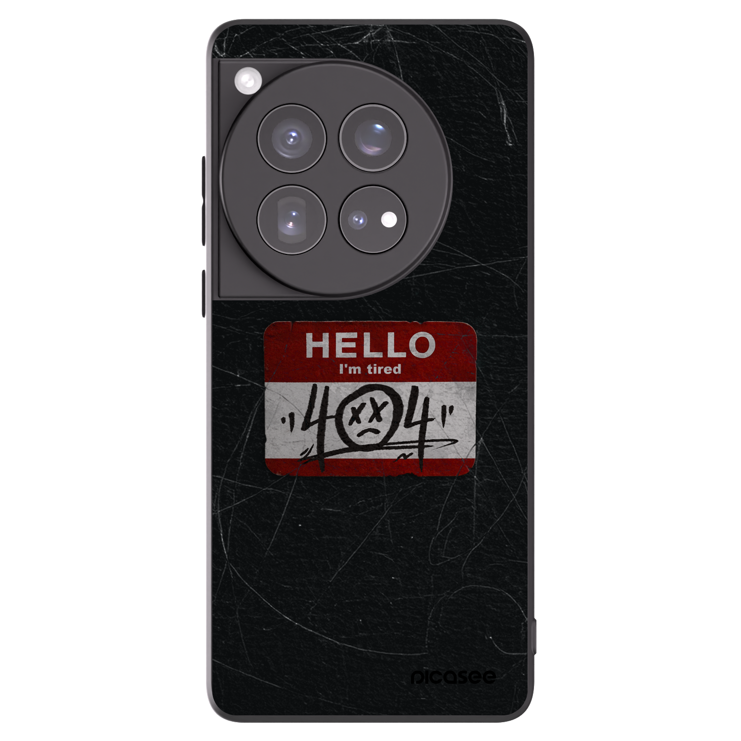 Picasee silikonový černý obal pro OnePlus 12 5G - HELLO 404