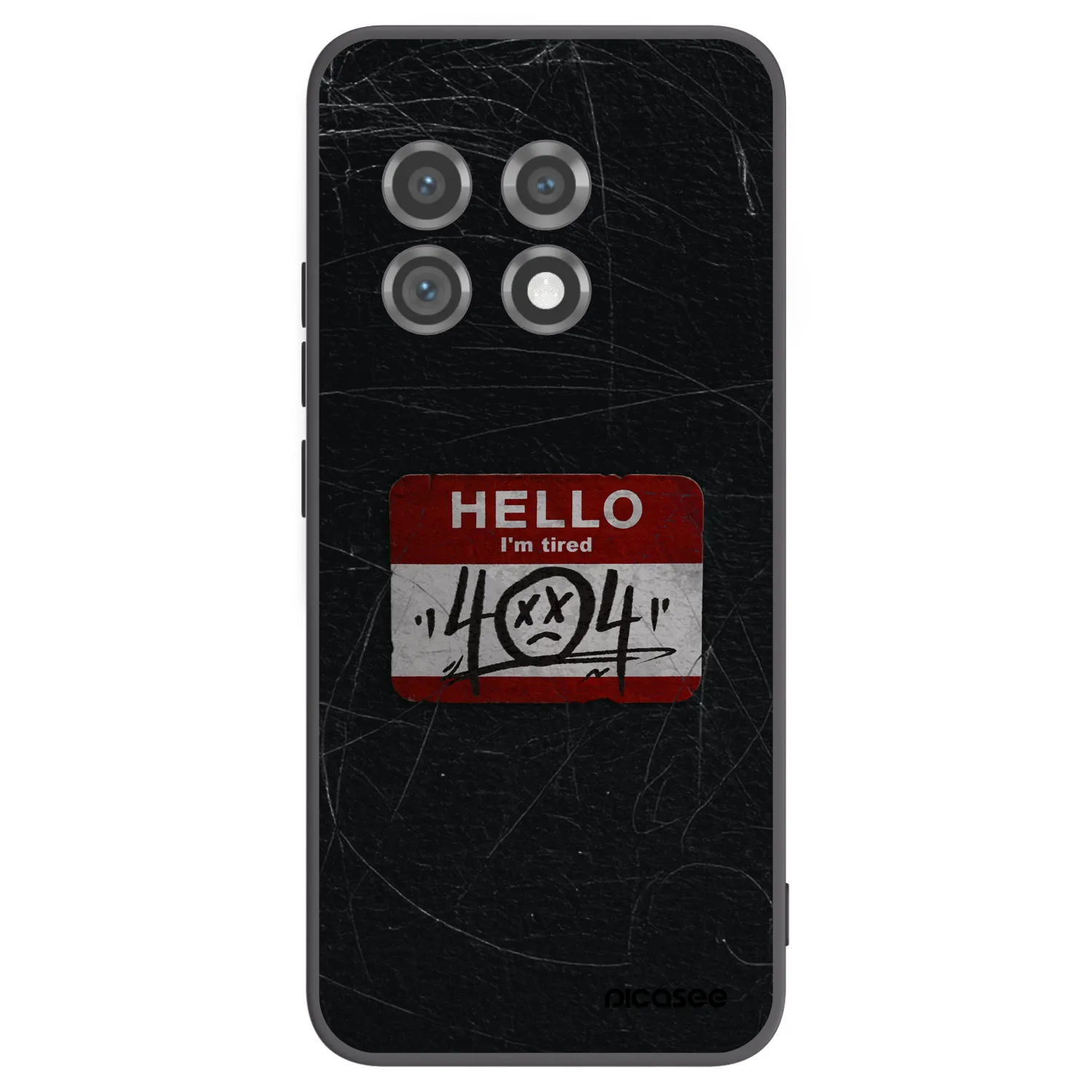 Picasee silikonový černý obal pro OnePlus 11 5G - HELLO 404