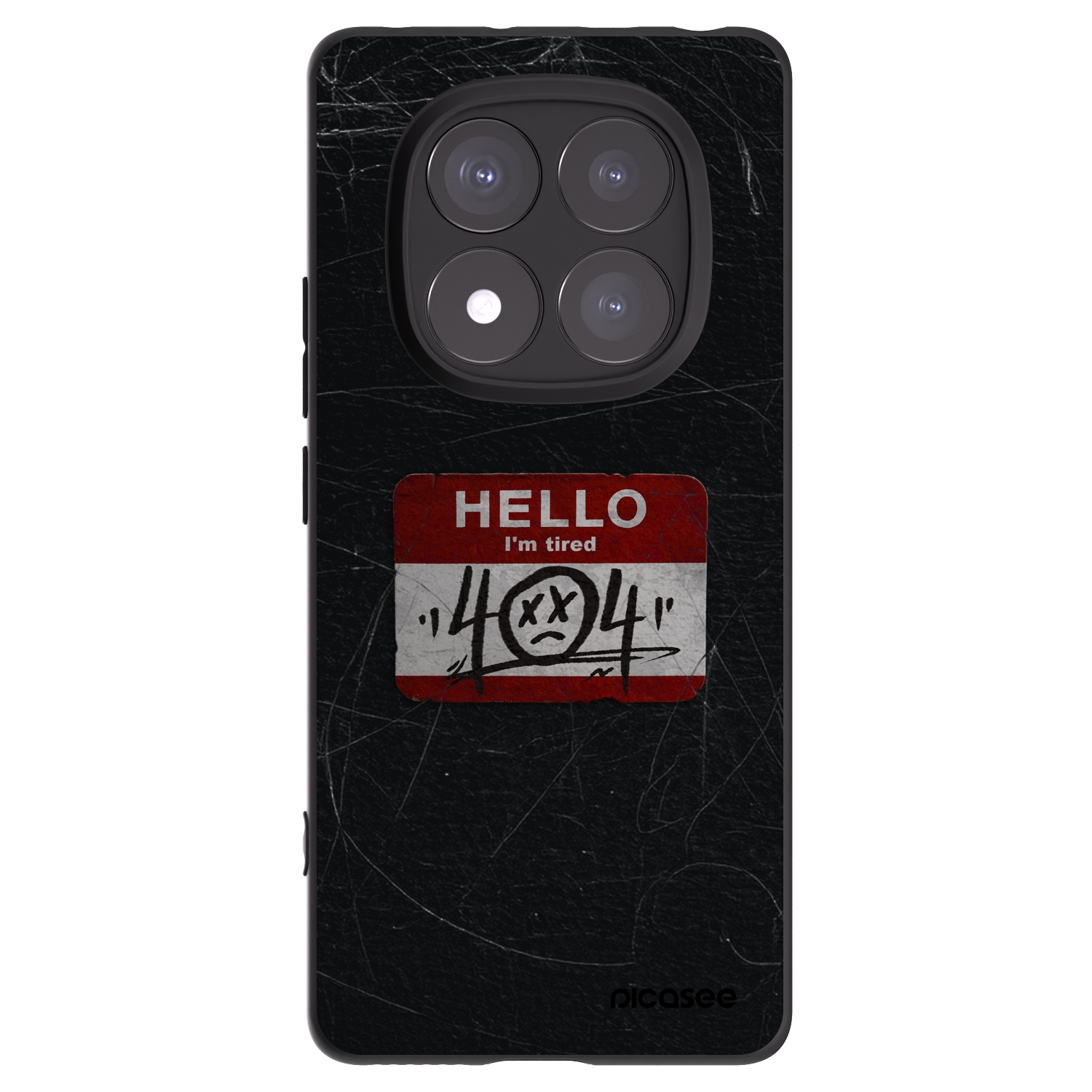 Picasee silikonový černý obal pro Xiaomi Redmi Note 14 Pro 5G - HELLO 404