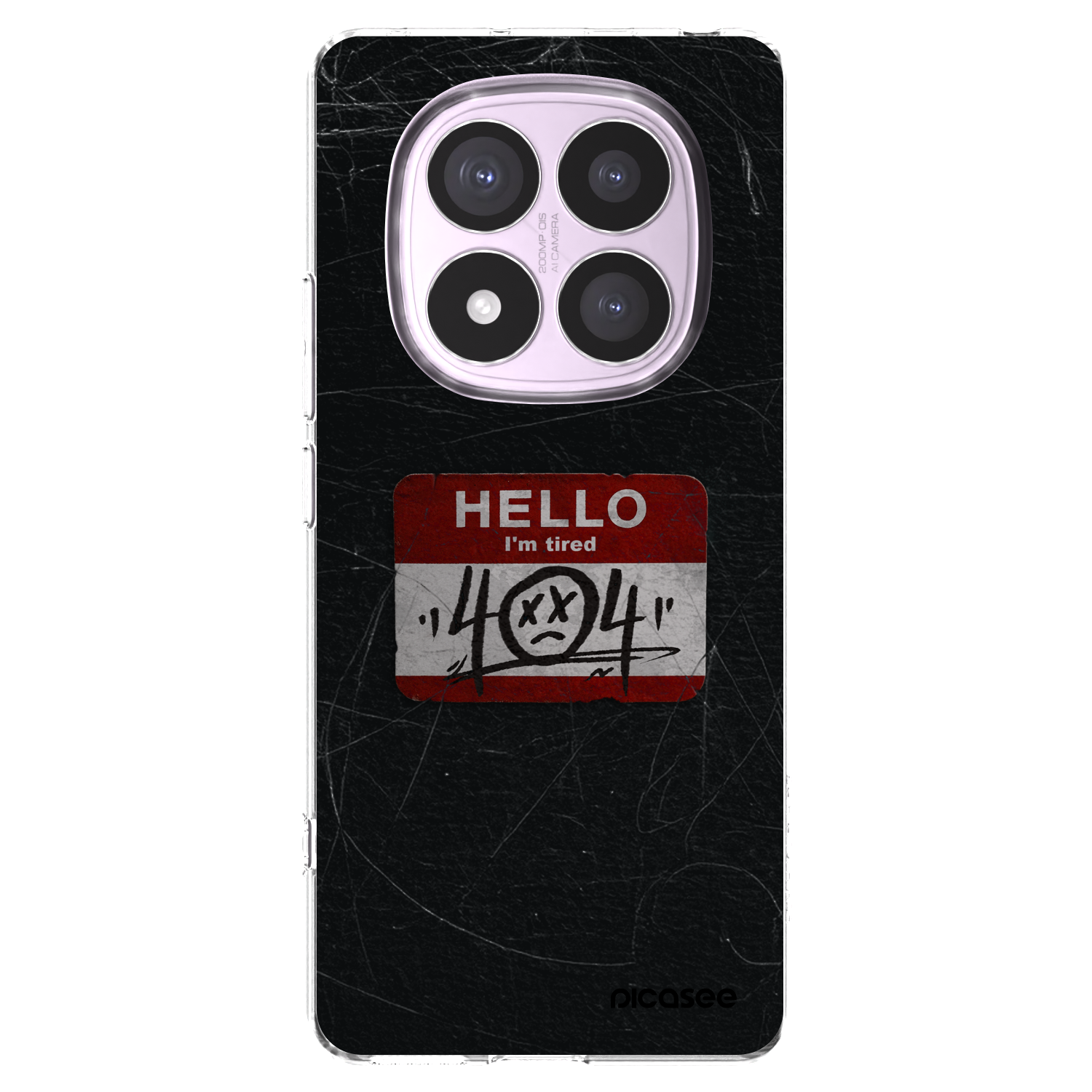 Picasee silikonový průhledný obal pro Xiaomi Redmi Note 14 Pro 5G - HELLO 404