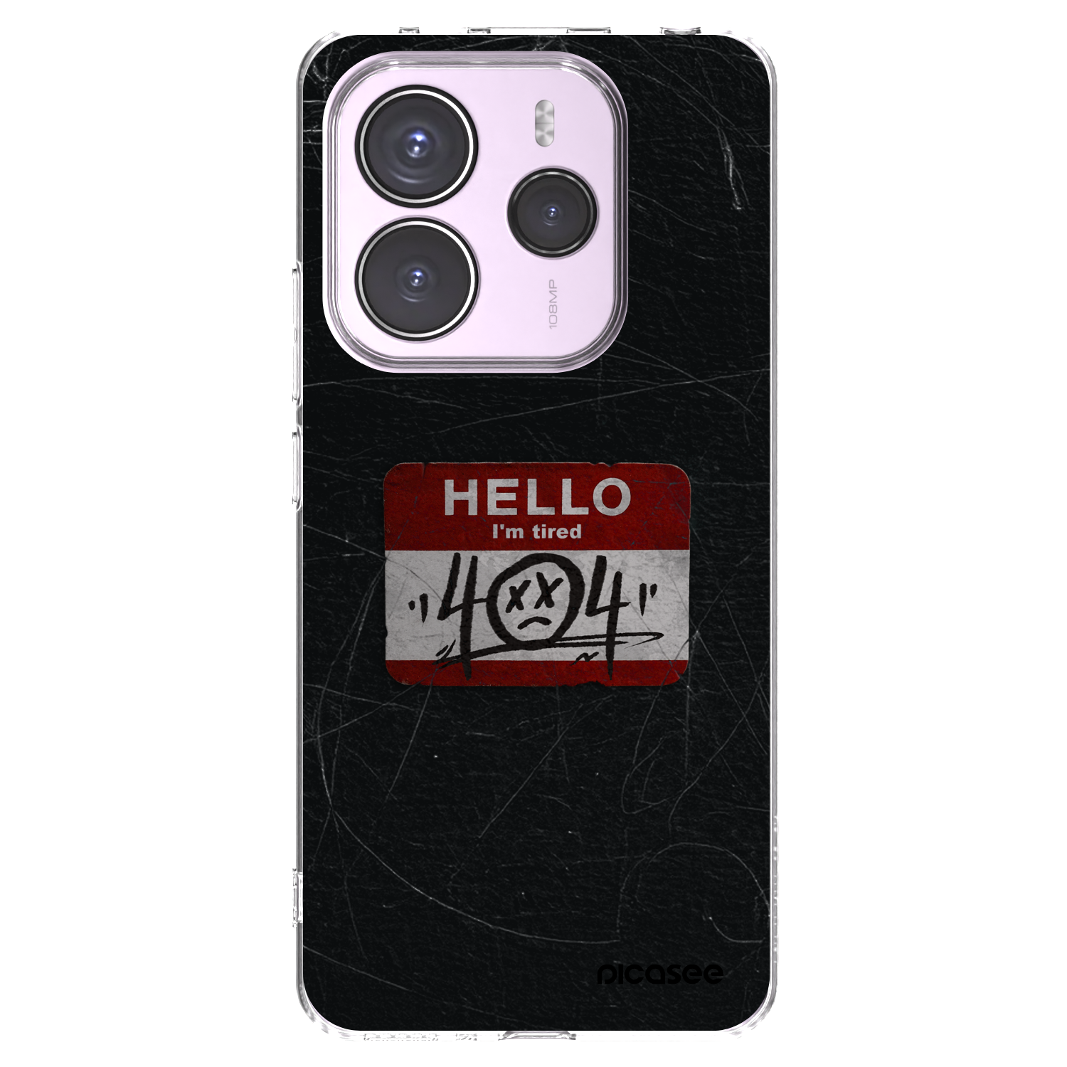 Picasee silikonový průhledný obal pro Xiaomi Redmi Note 14 5G - HELLO 404