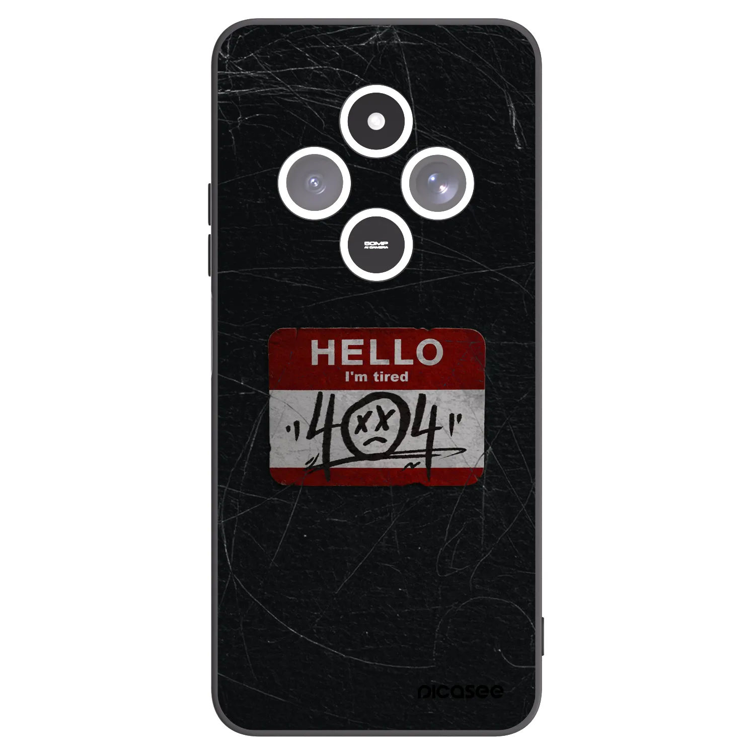 Picasee silikonový černý obal pro Xiaomi Redmi 14C - HELLO 404