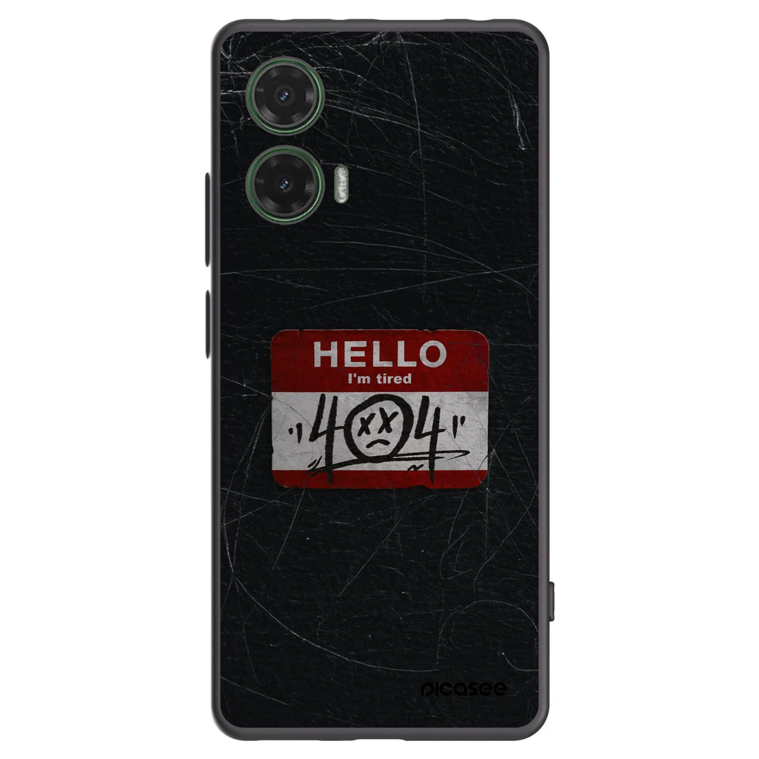 Picasee silikonový černý obal pro Motorola Moto G35 5G - HELLO 404