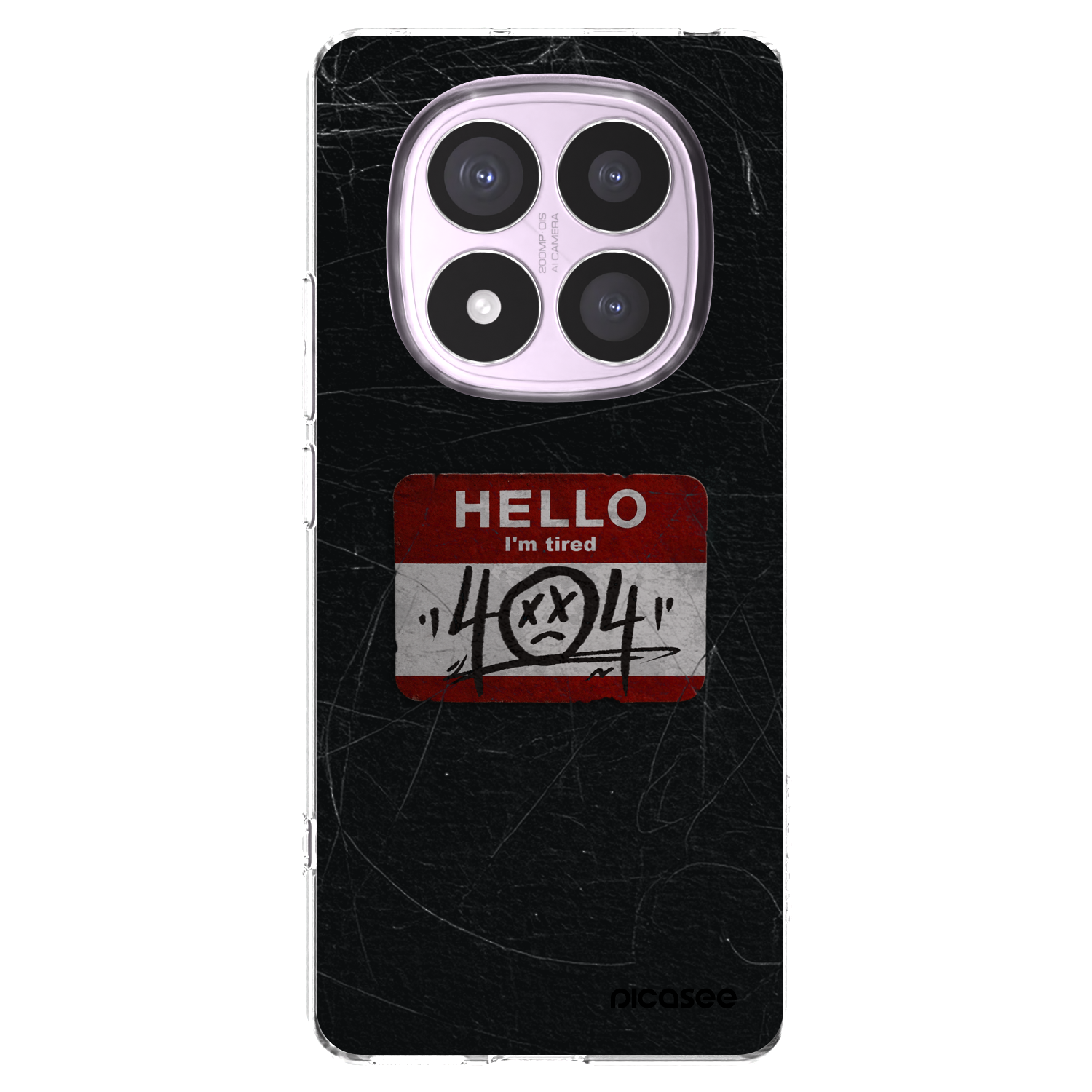 Picasee silikonový průhledný obal pro Xiaomi Redmi Note 14 Pro 4G - HELLO 404