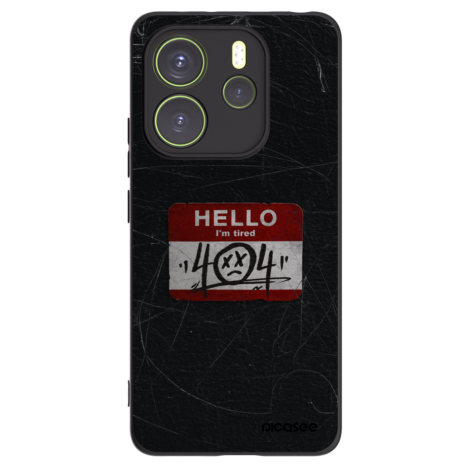 Picasee silikonový černý obal pro Xiaomi Redmi Note 14 4G - HELLO 404